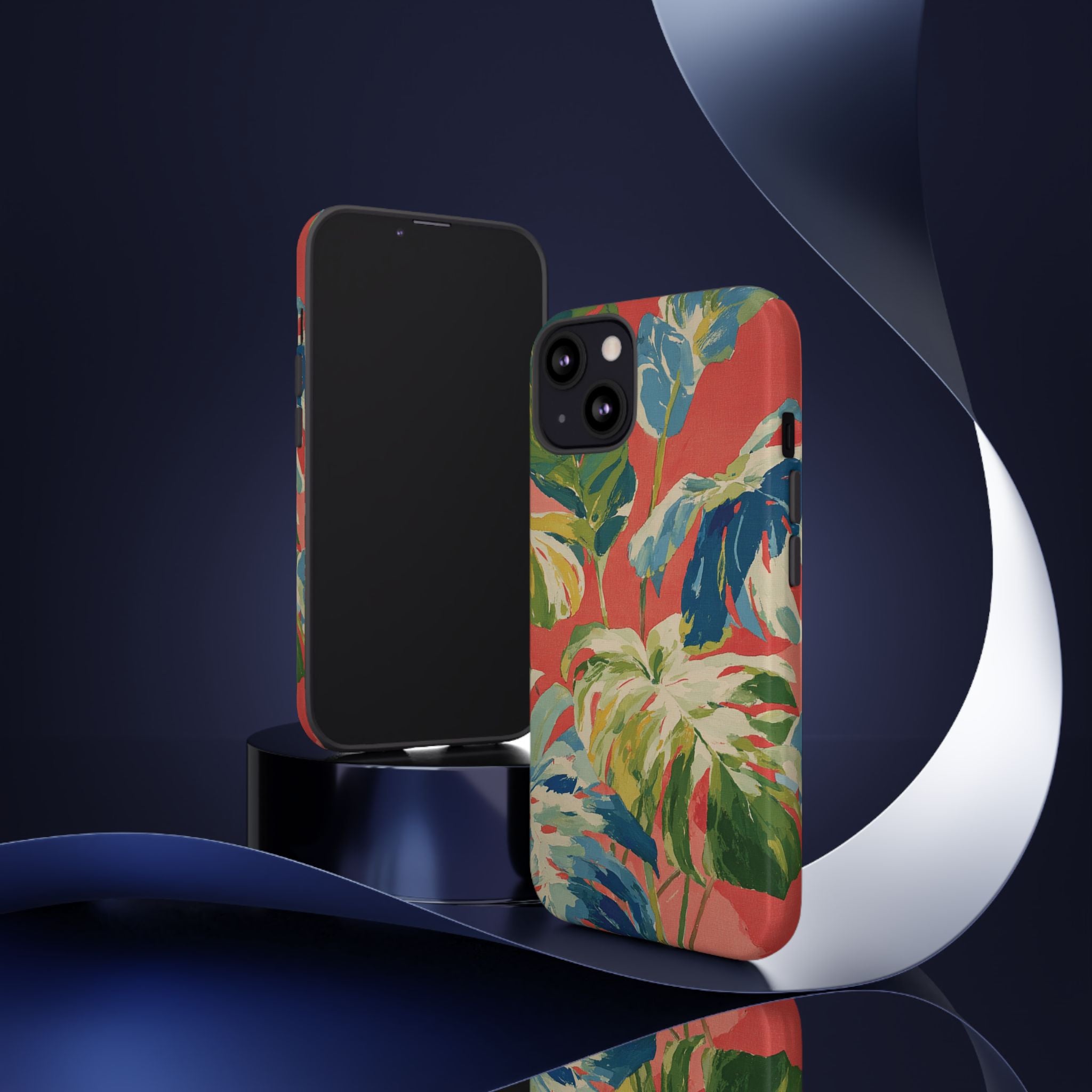 Tropical Phone Case, Floral Tough Case, Vibrant Phone Cover for Summer