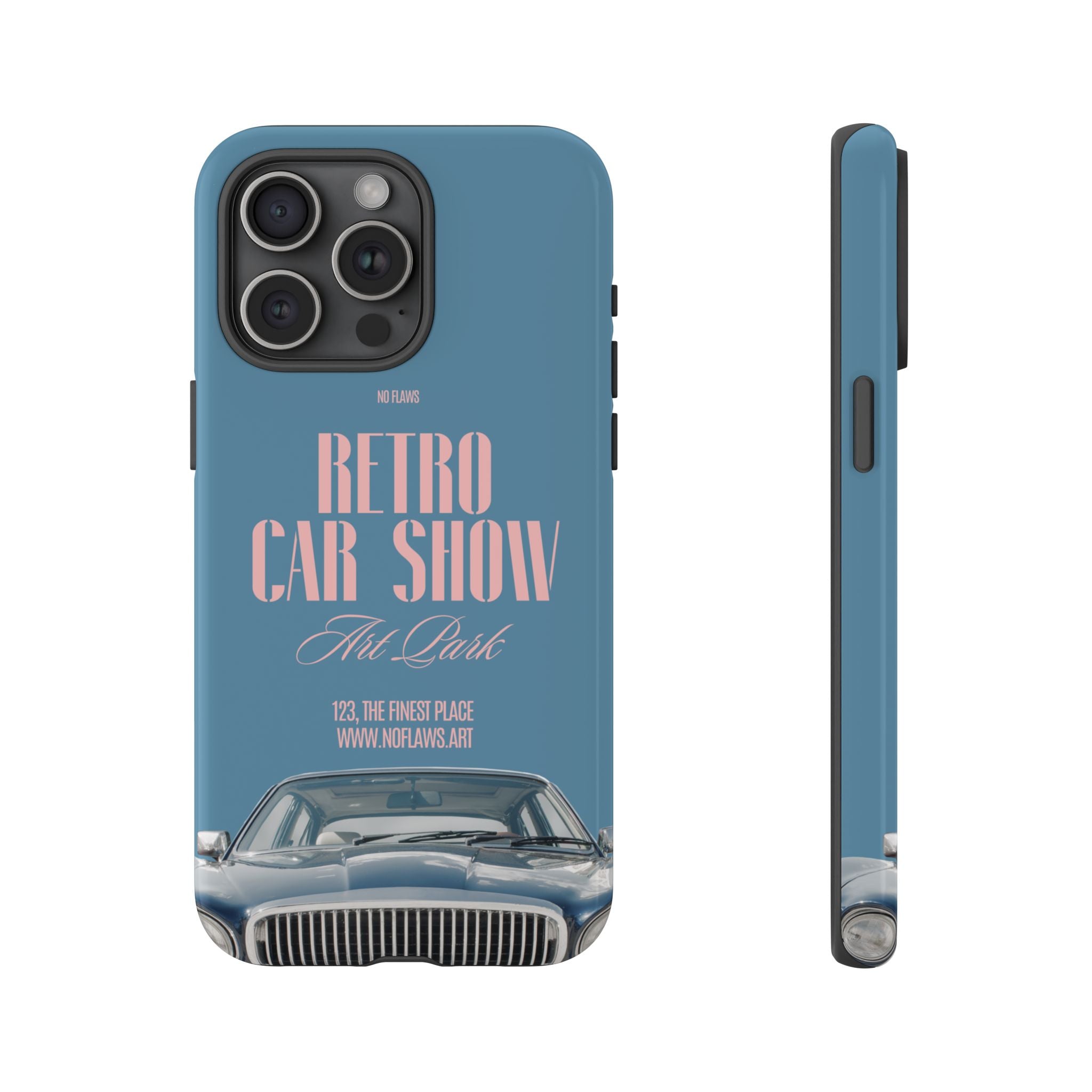 Retro Car Show Phone Case — Vintage Classic Auto Design