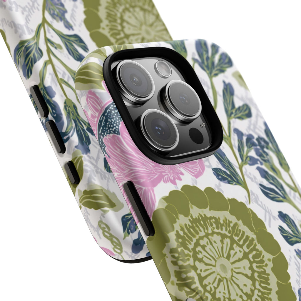 Floral Phone Case, Tough Cases with Elegant Design, Stylish Phone Accessories