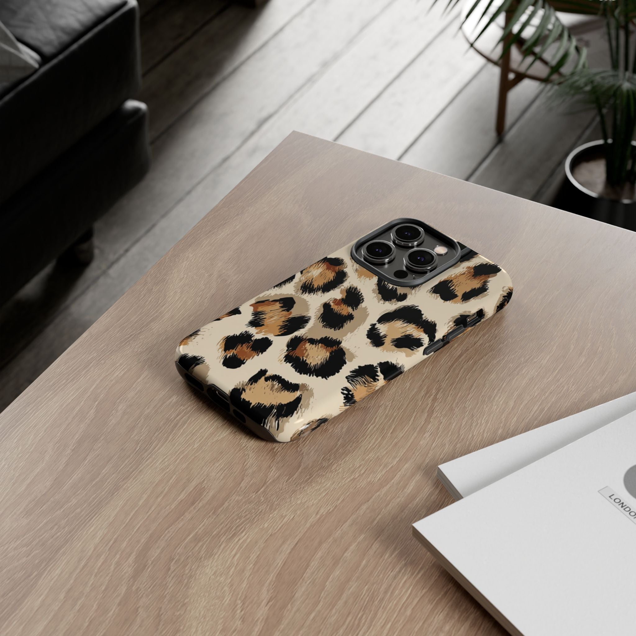 Stylish Leopard Print Phone Case, Animal Print, Tough Case, Gift for Her