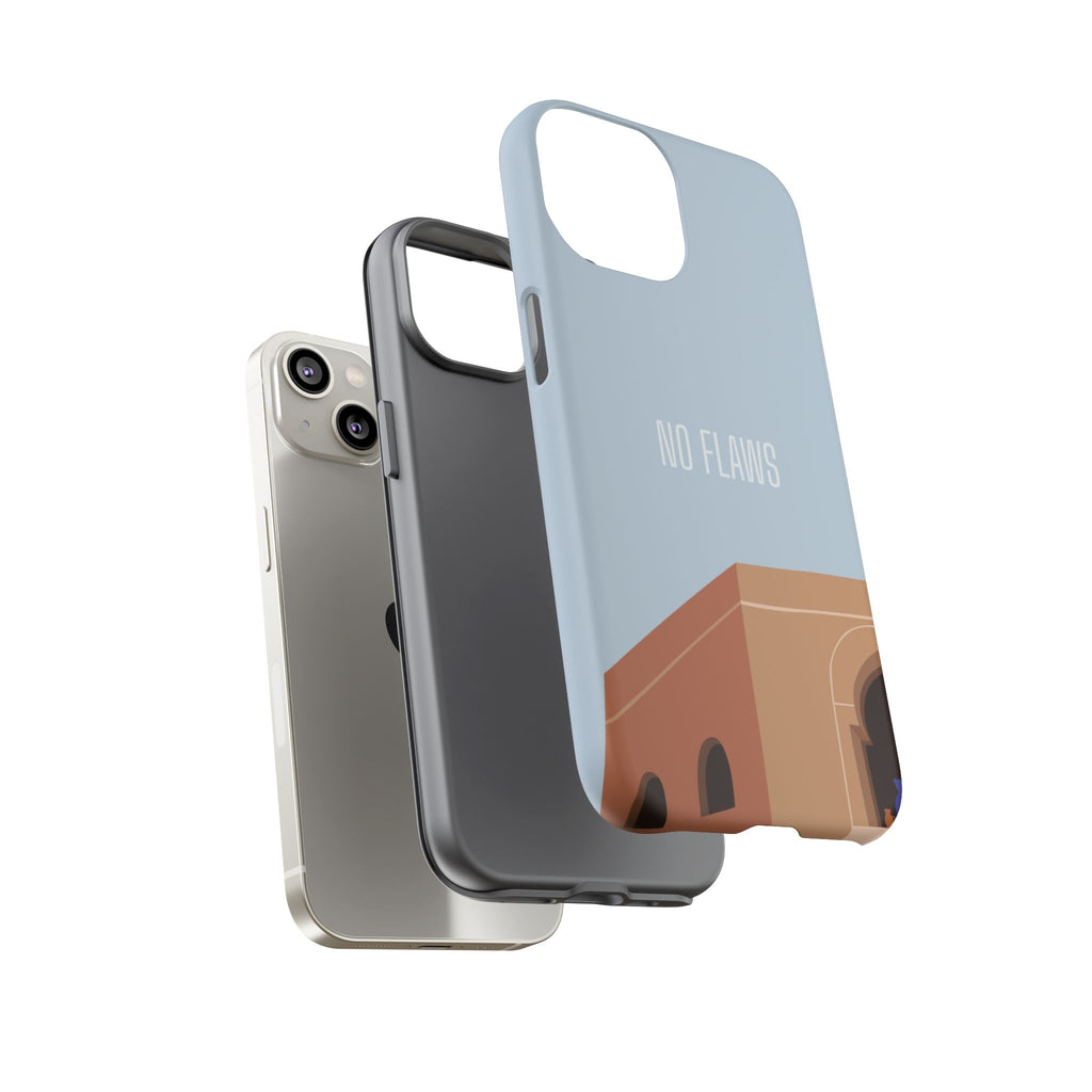 Minimal Desert Illustration “No Flaws” Protective Tough Case
