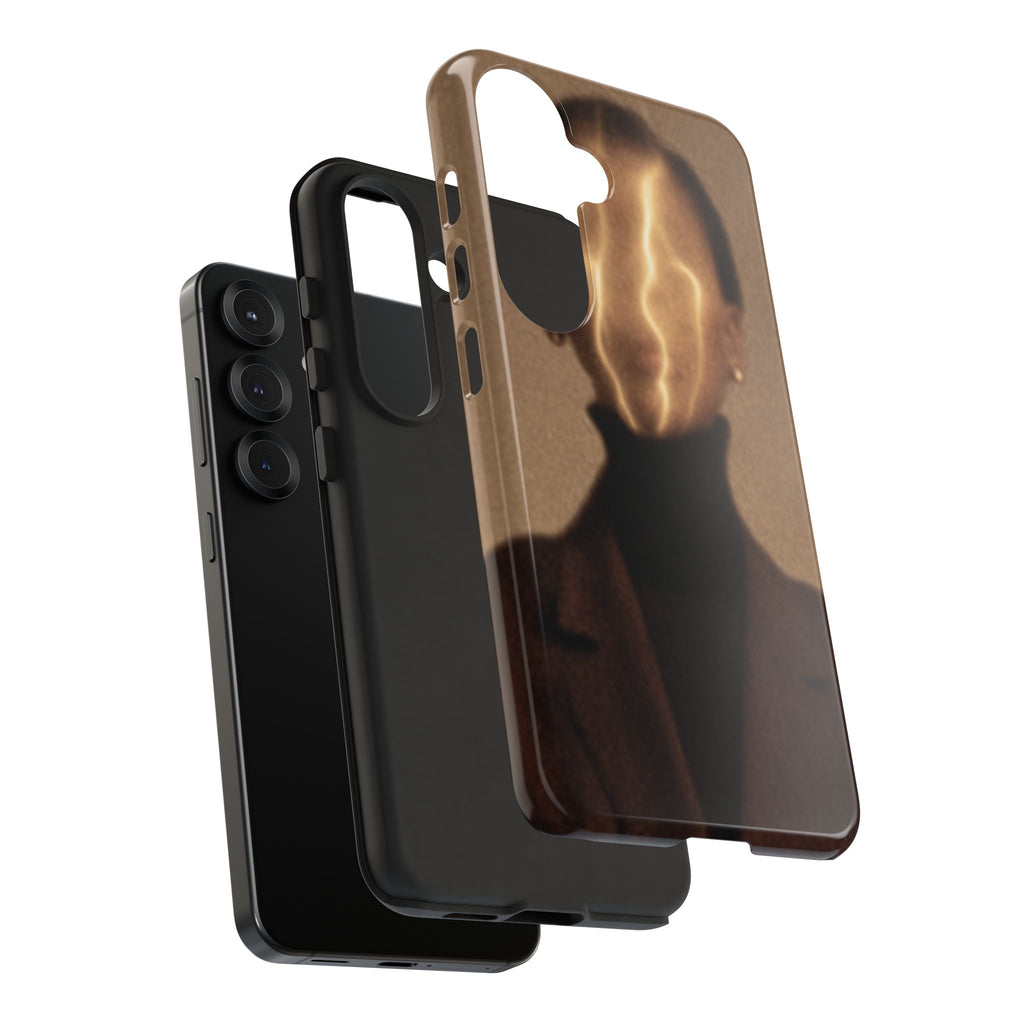 Stylish Phone Case with Artistic Design, Fashion Tech Accessory, Tough Cases