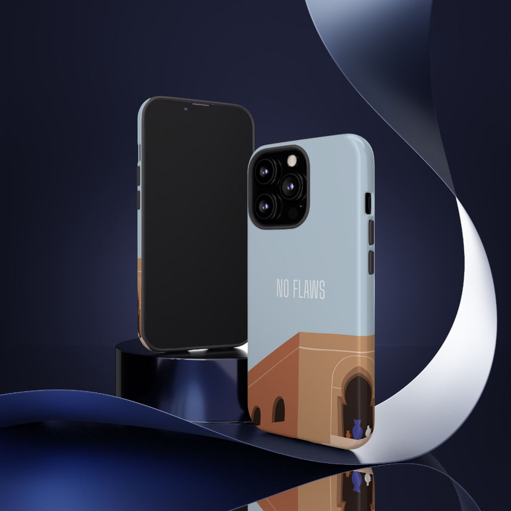 Minimal Desert Illustration “No Flaws” Protective Tough Case