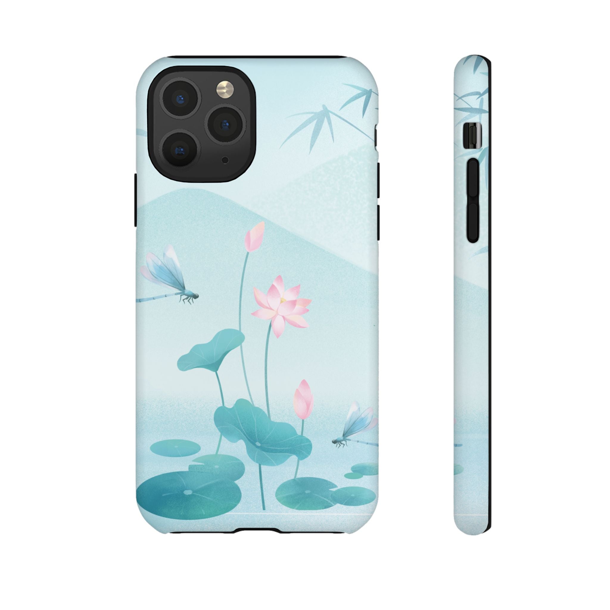 Lotus Pond Phone Case — Serene Floral iPhone Protective Cover