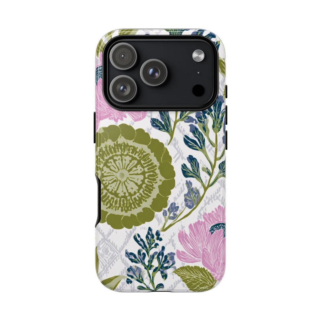 Floral Phone Case, Tough Cases with Elegant Design, Stylish Phone Accessories