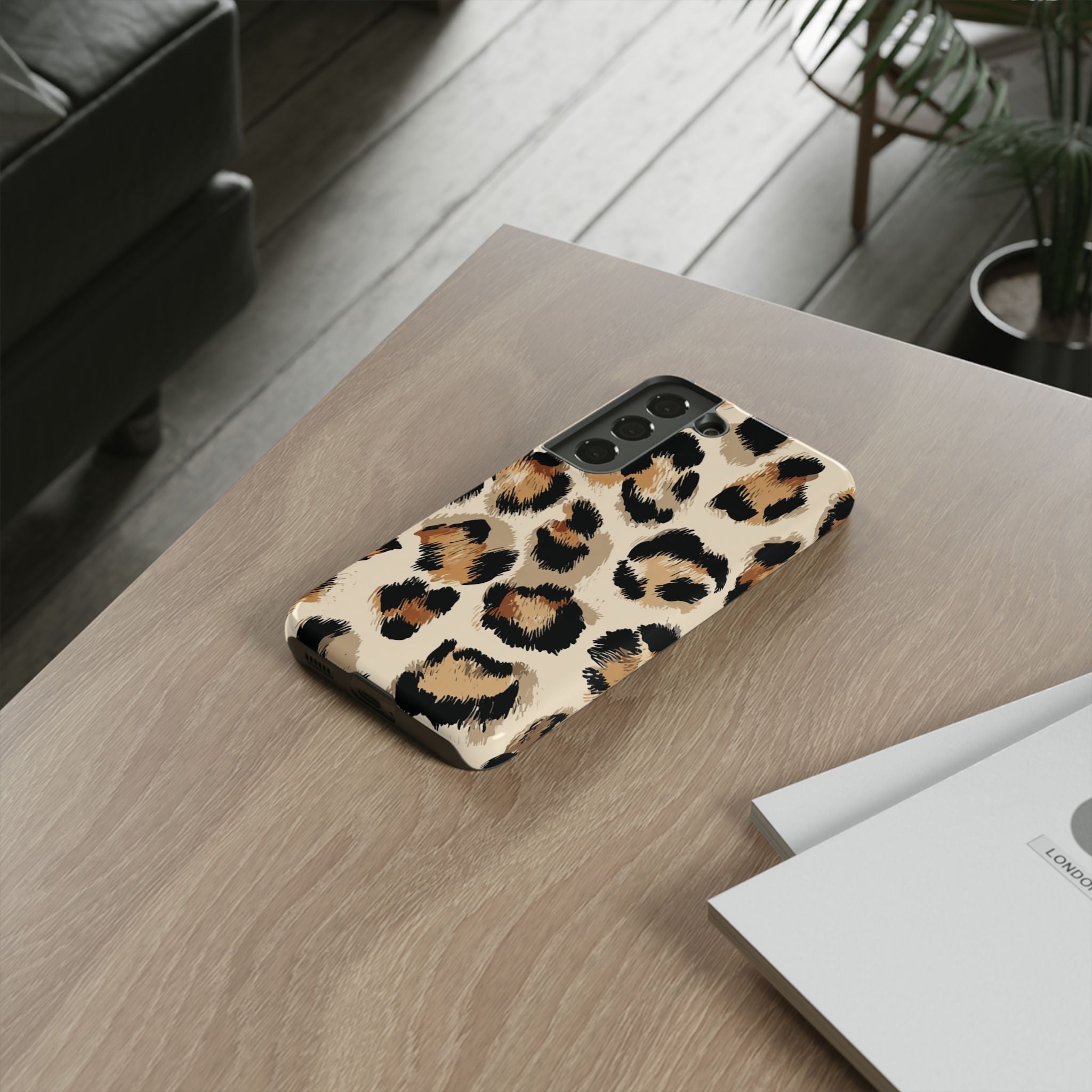 Stylish Leopard Print Phone Case, Animal Print, Tough Case, Gift for Her
