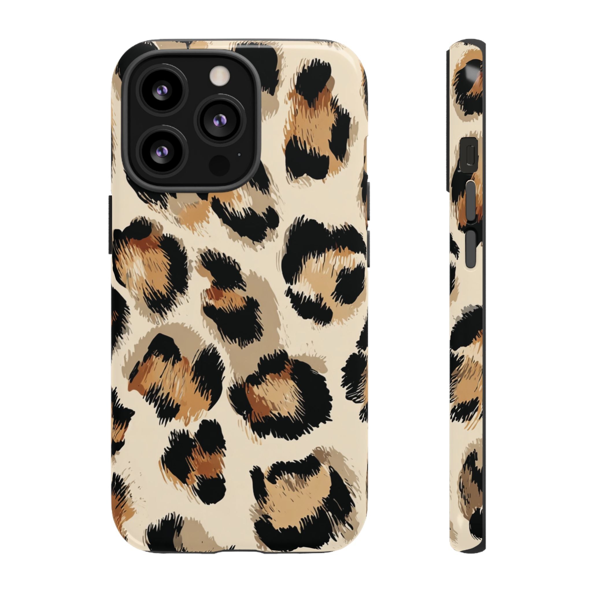 Stylish Leopard Print Phone Case, Animal Print, Tough Case, Gift for Her