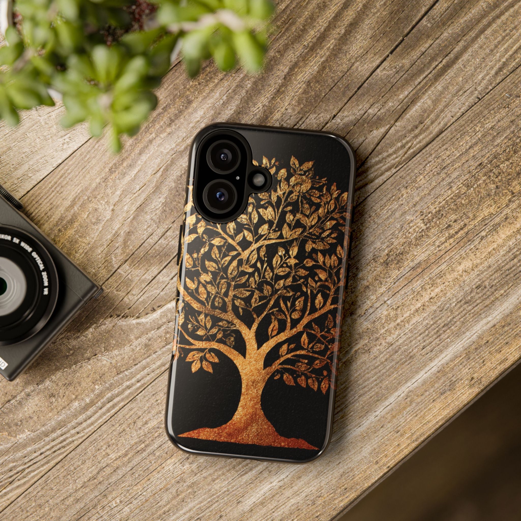 Golden Tree Phone Case, Tough Cases, Nature Lover Gift