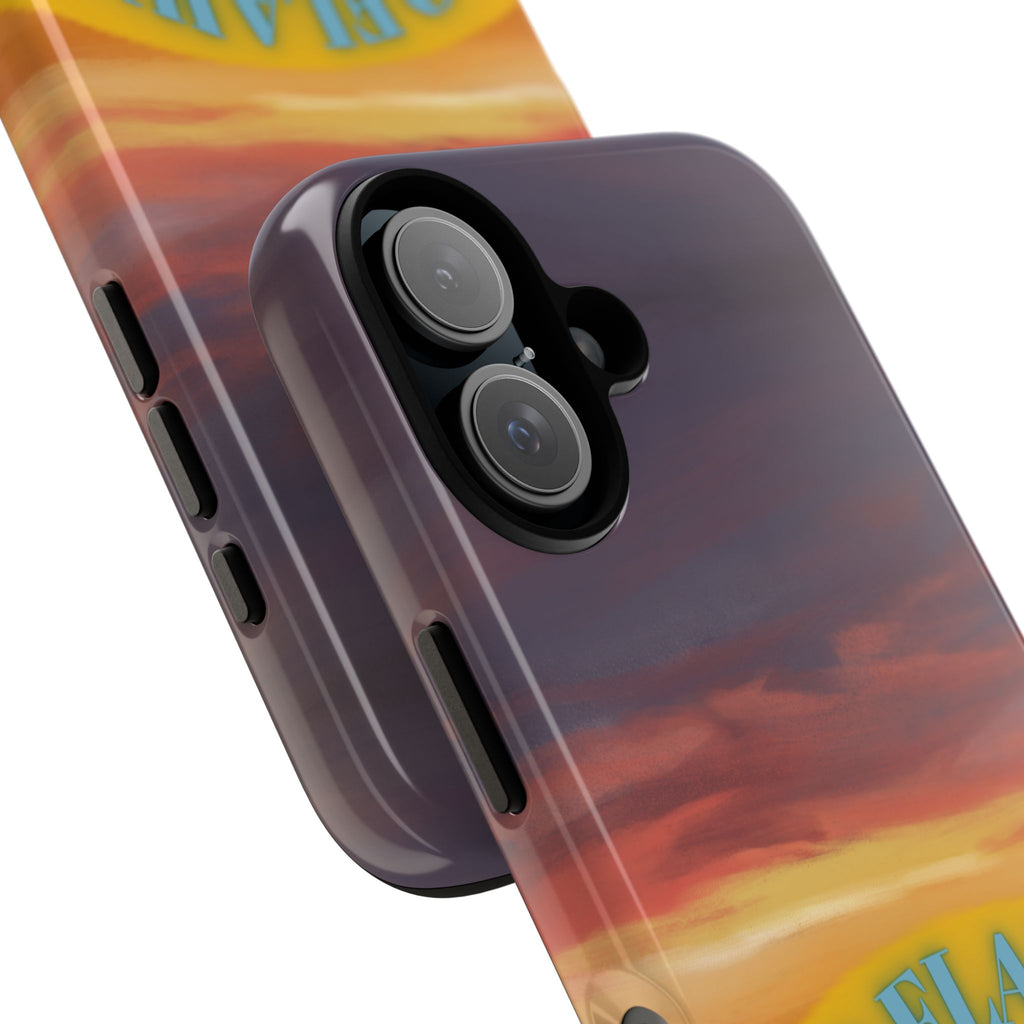 Sunset 'No Flaws' Tough Phone Case — Tropical Beach Protective Cover