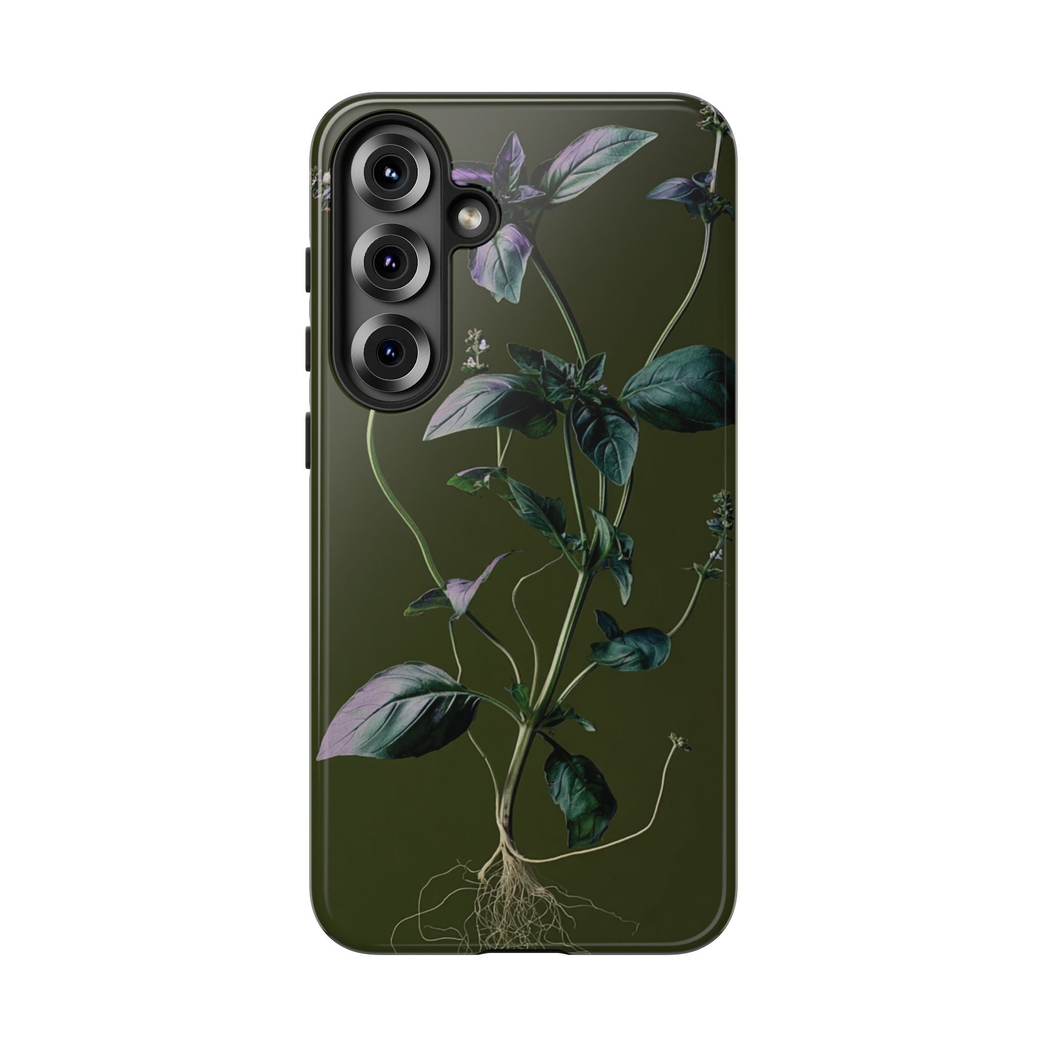 Green Botanical Phone Case, Floral Phone Cover, Nature Lover Gift