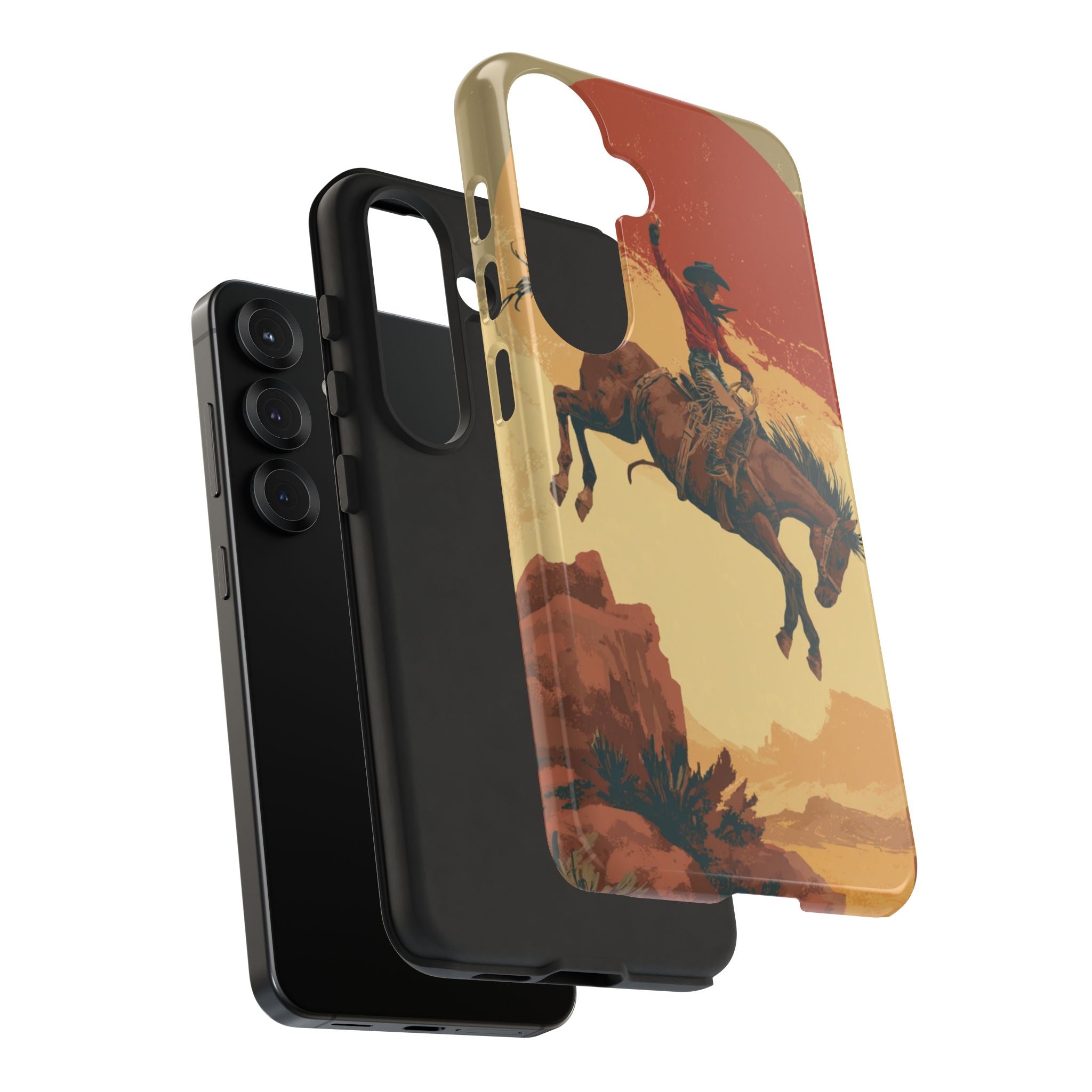 Cowboy Phone Case - Wild West Style, Tough Protection for Outdoor Lovers