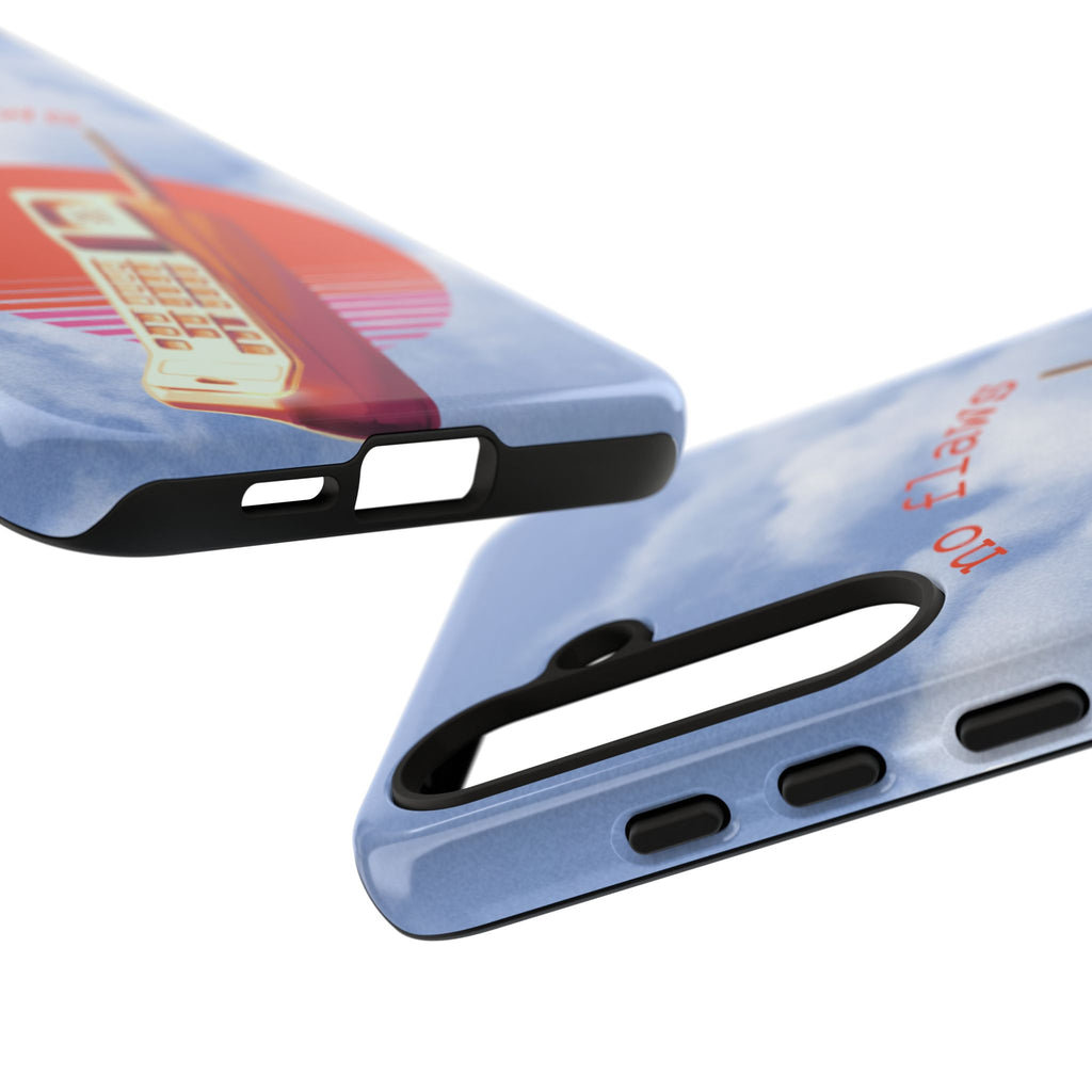 Retro “No Flaws” Phone Tough Case — Vintage 90s Aesthetic Protective Phone Case