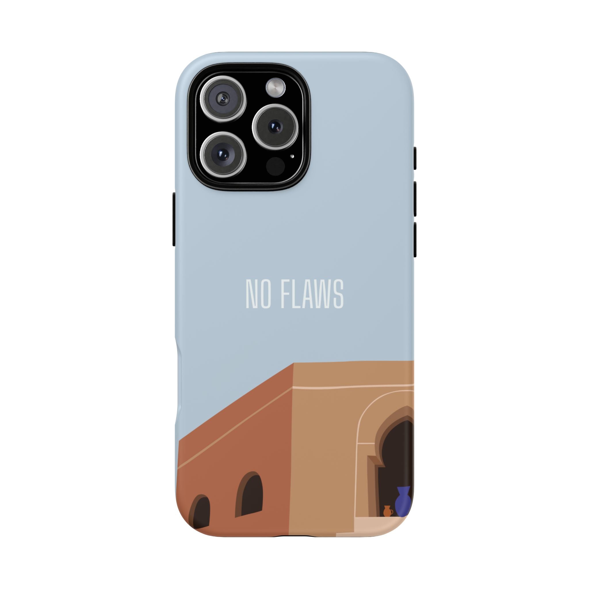 Minimal Desert Illustration “No Flaws” Protective Tough Case