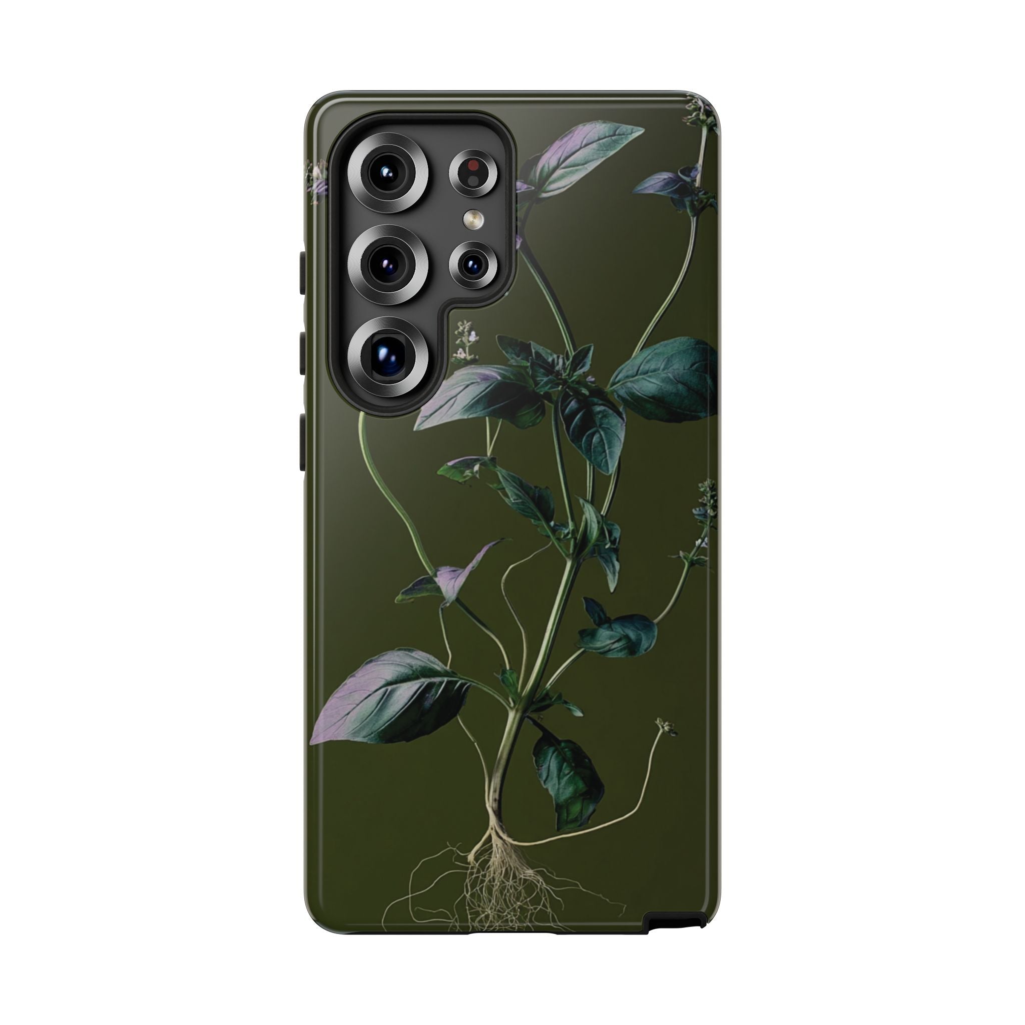 Green Botanical Phone Case, Floral Phone Cover, Nature Lover Gift