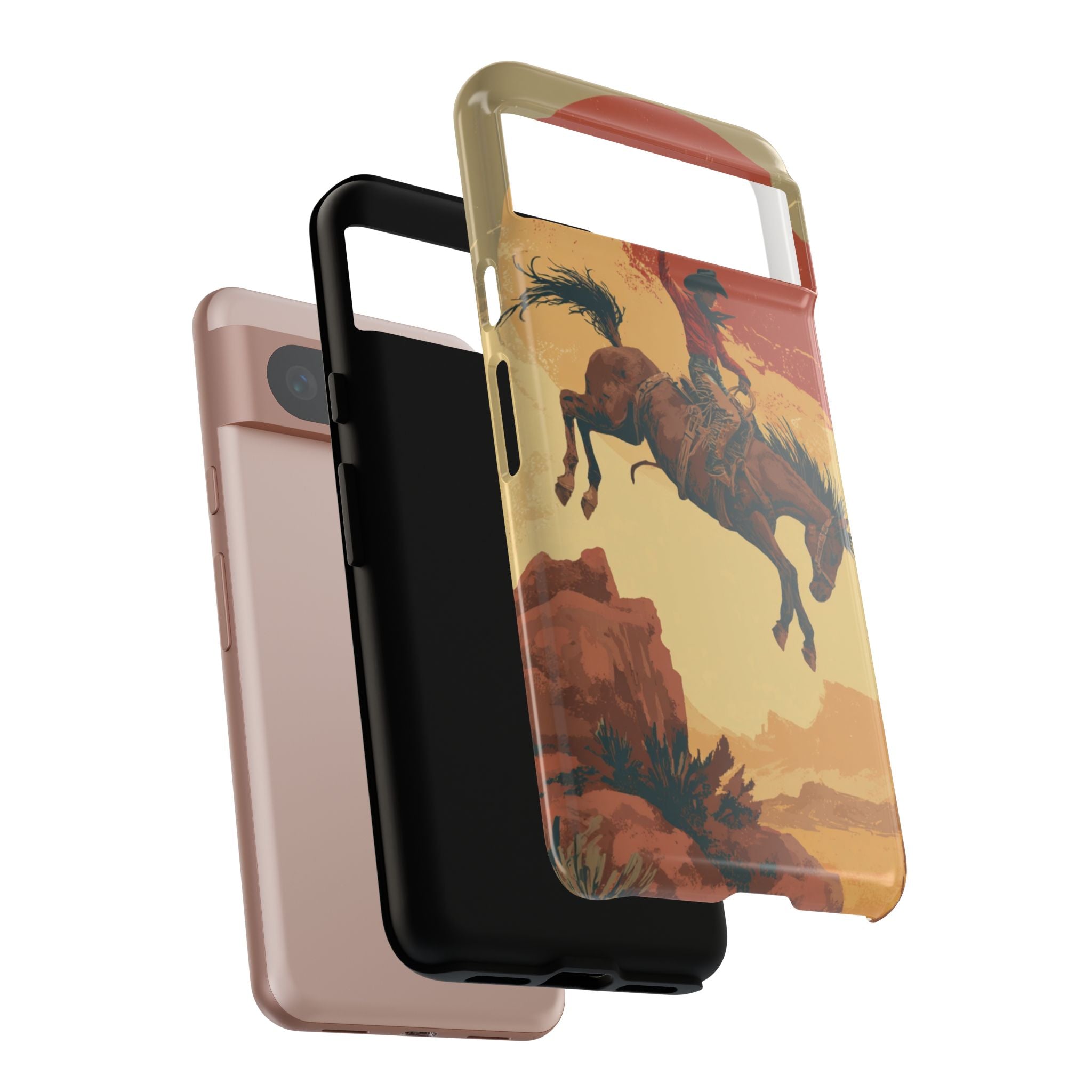 Cowboy Phone Case - Wild West Style, Tough Protection for Outdoor Lovers
