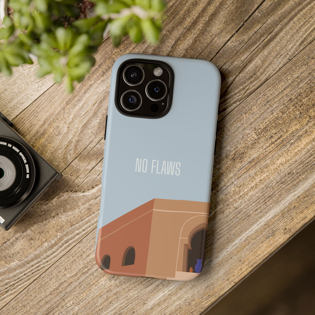 Minimal Desert Illustration “No Flaws” Protective Tough Case