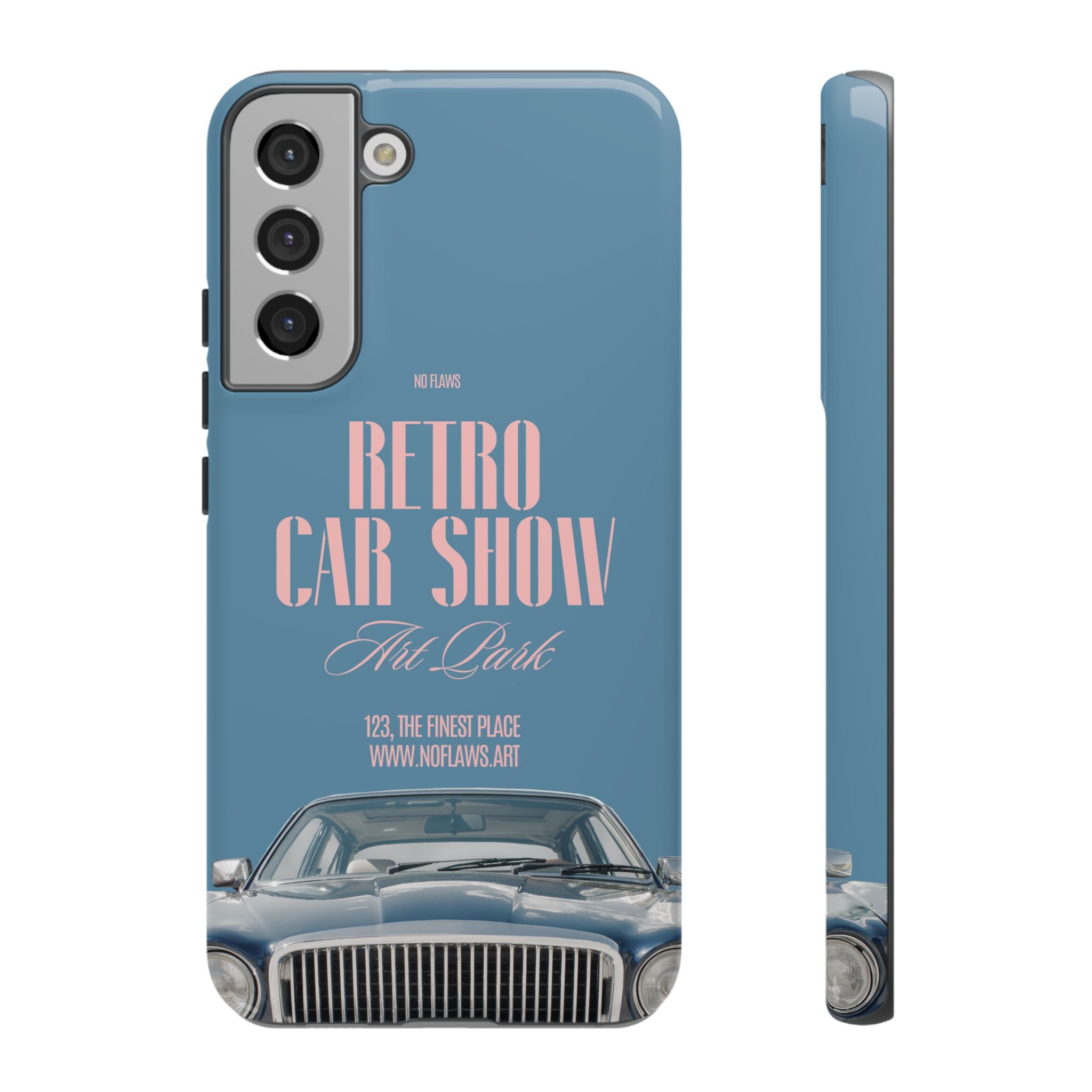 Retro Car Show Phone Case — Vintage Classic Auto Design