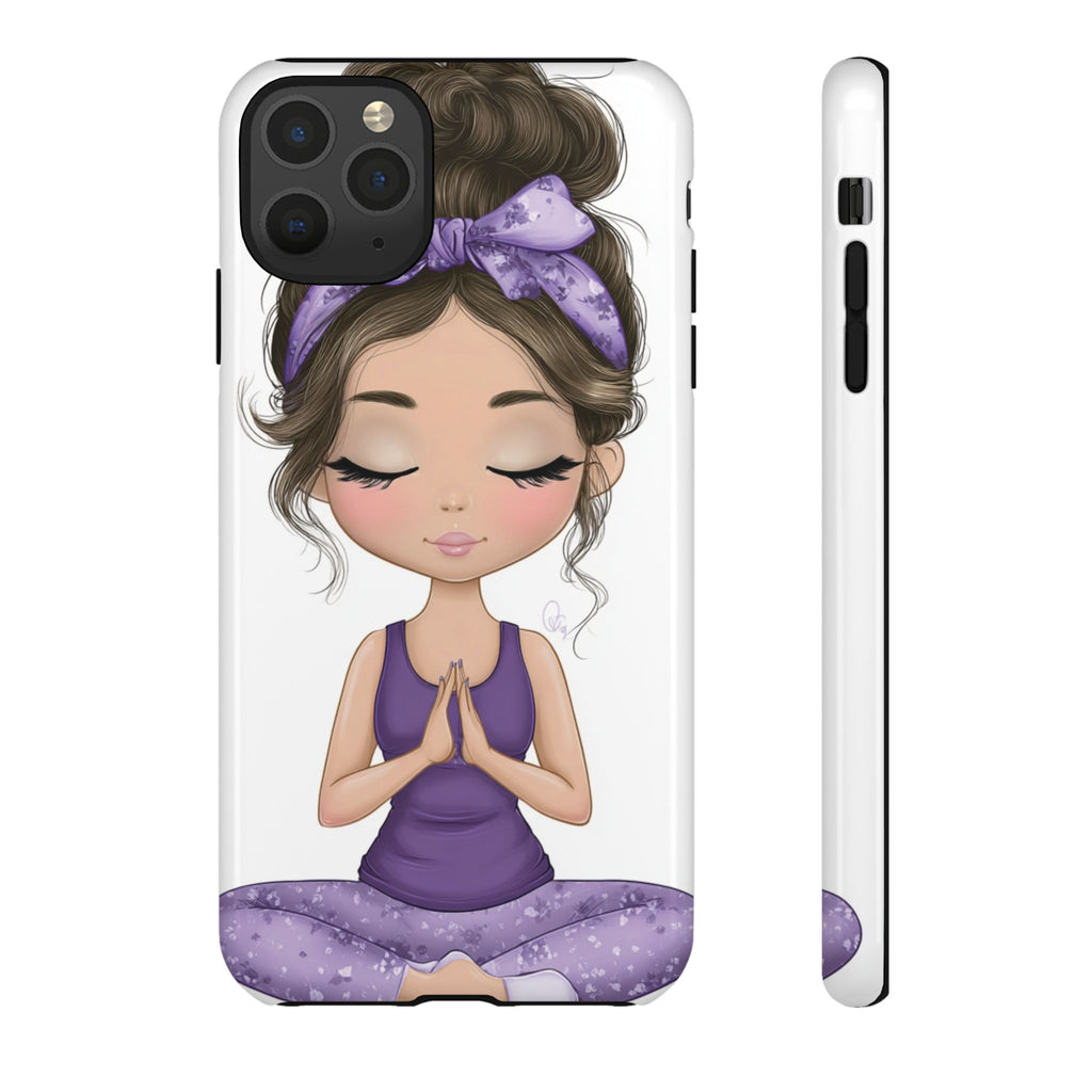 Yoga Phone Case for Mindfulness Gift for Yogis, Meditation Accessory, Zen Vibe