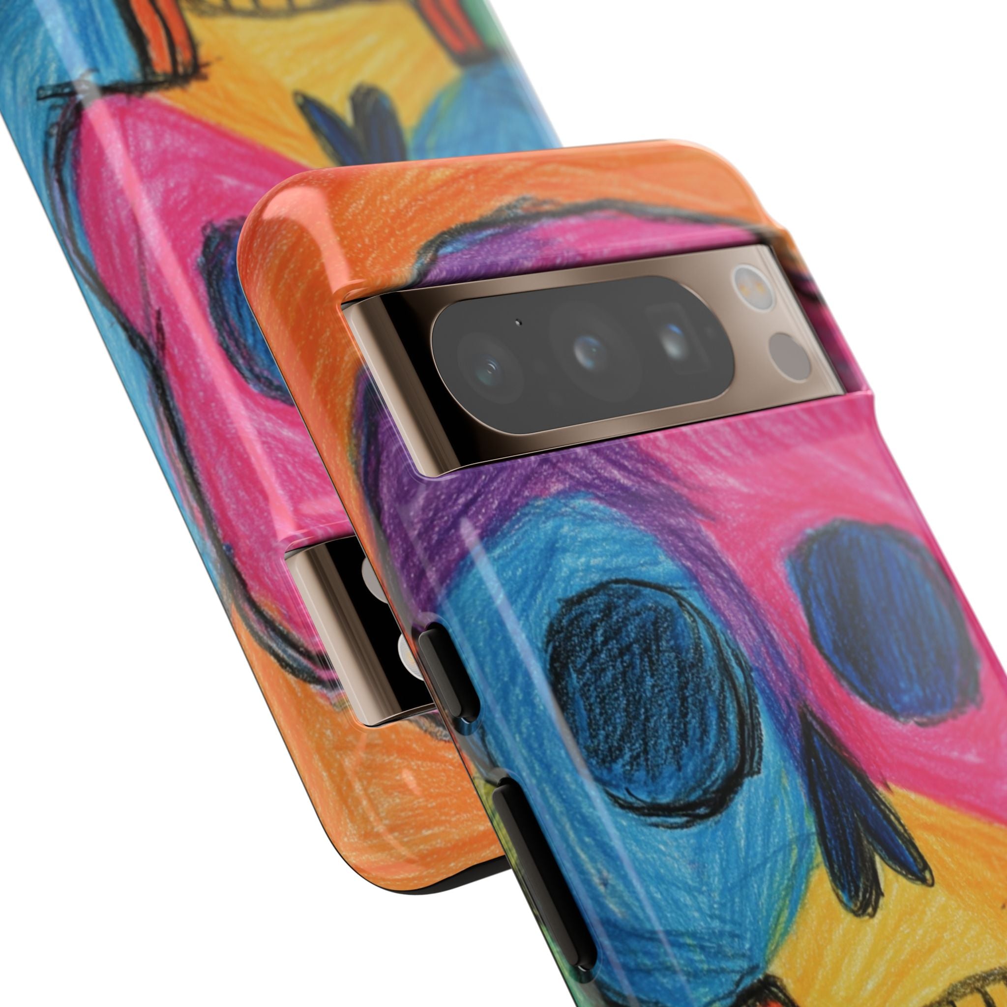 Vibrant Skull Phone Case | Tough Cases, Colorful Design, Unique Art Phone Cover