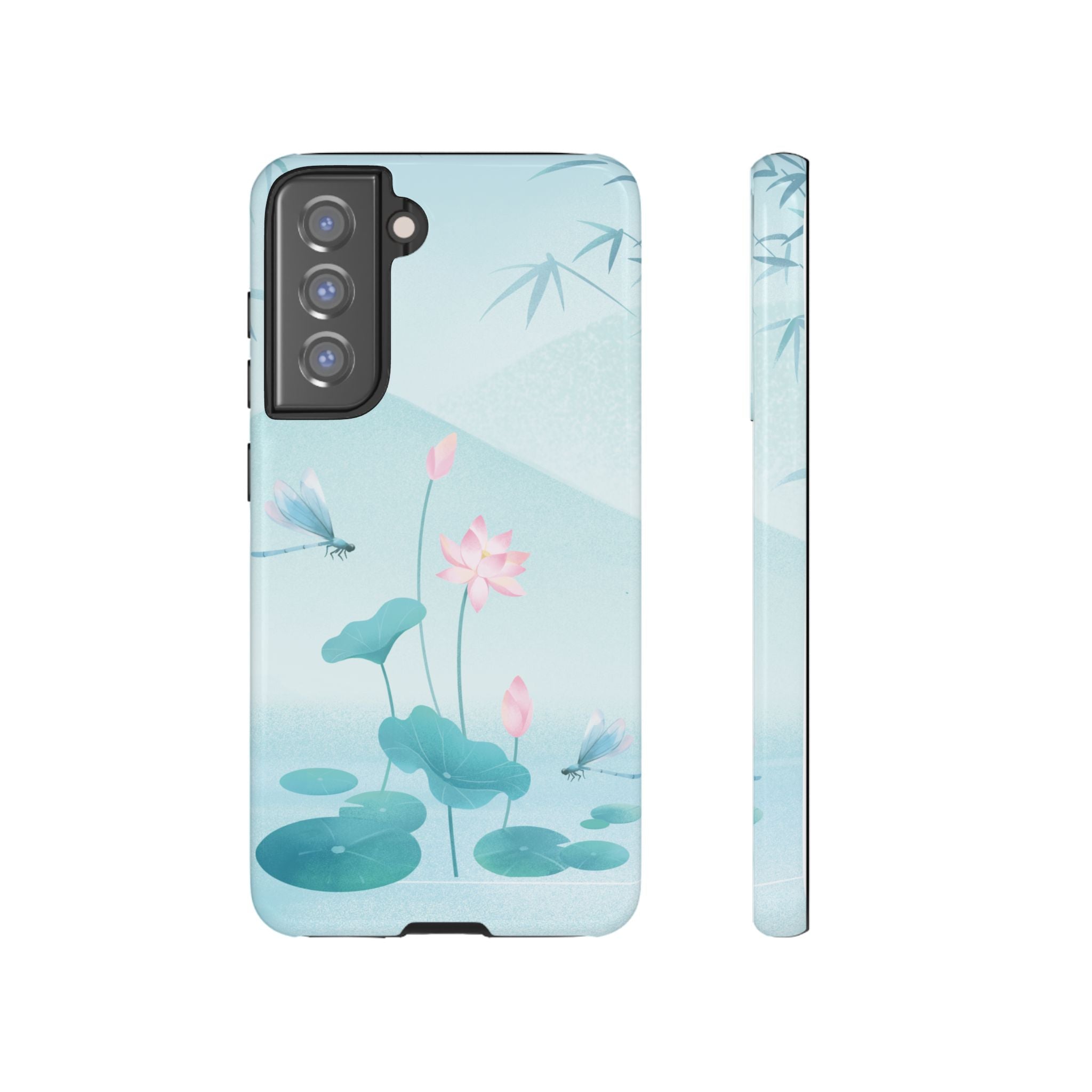 Lotus Pond Phone Case — Serene Floral iPhone Protective Cover