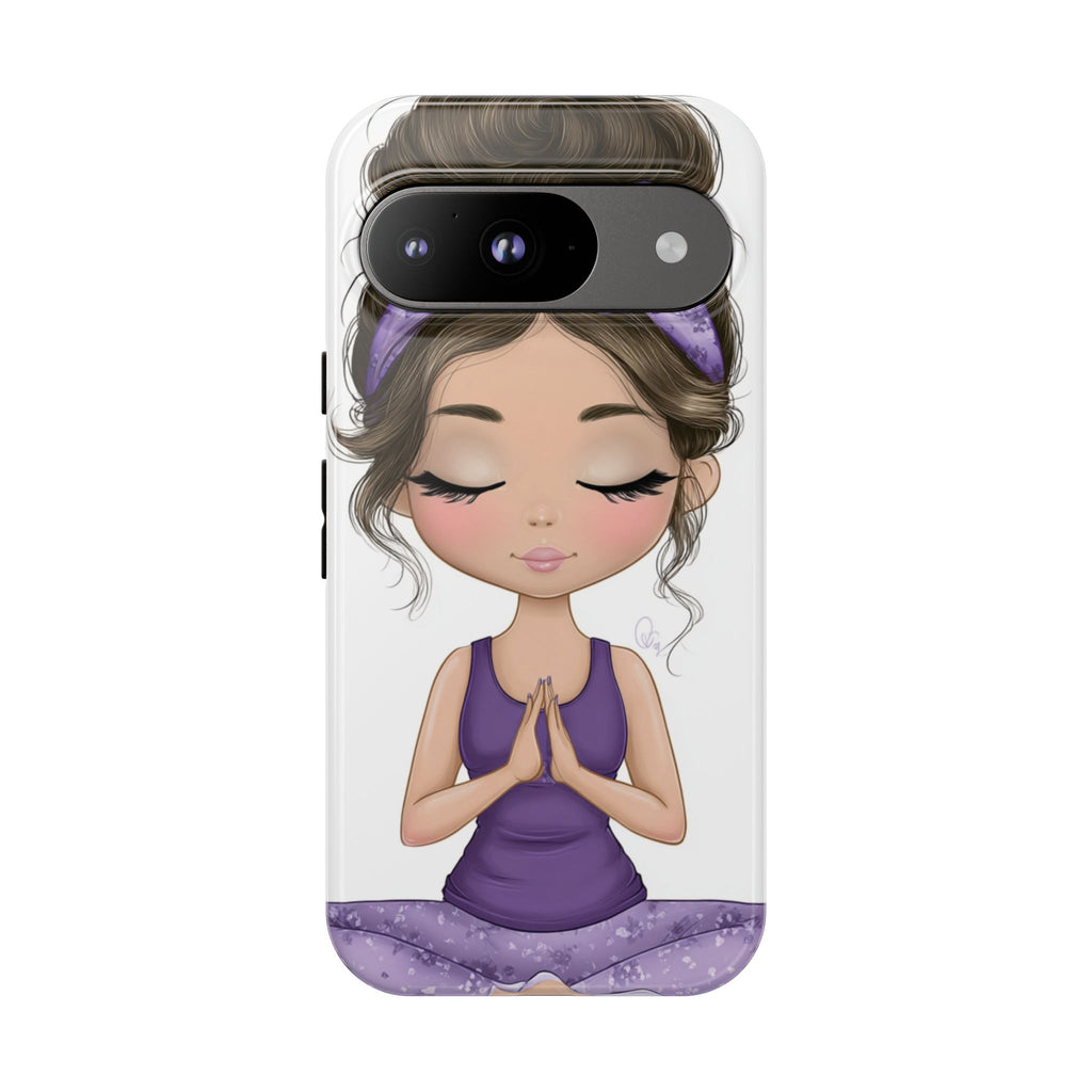 Yoga Phone Case for Mindfulness Gift for Yogis, Meditation Accessory, Zen Vibe