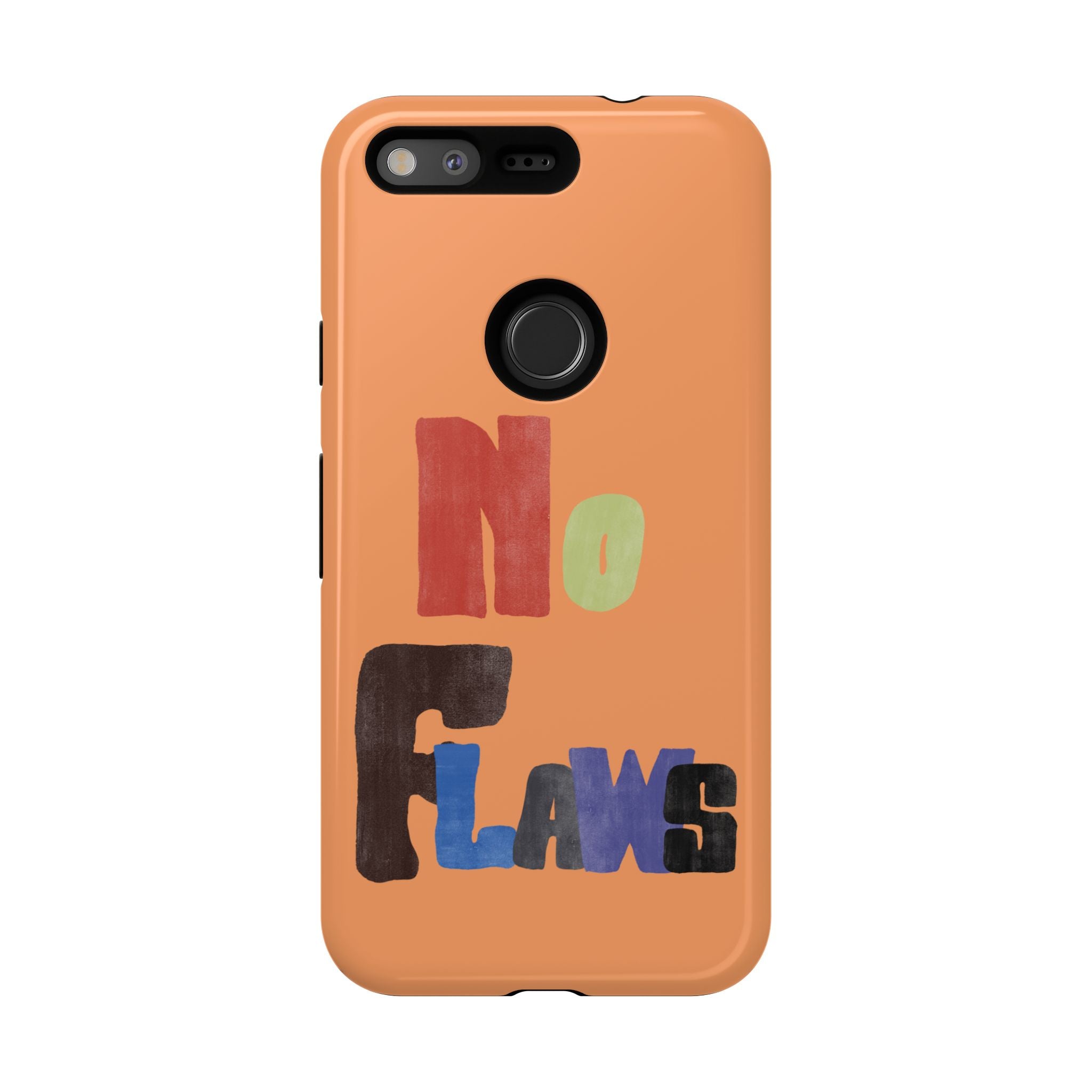 "No Flaws" Retro Hand-Lettered Protective Cover