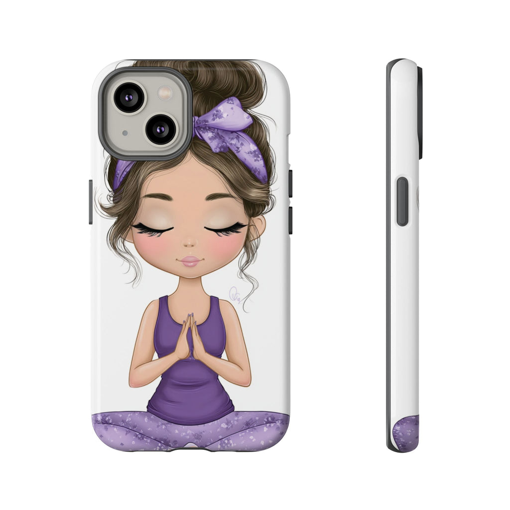 Yoga Phone Case for Mindfulness Gift for Yogis, Meditation Accessory, Zen Vibe
