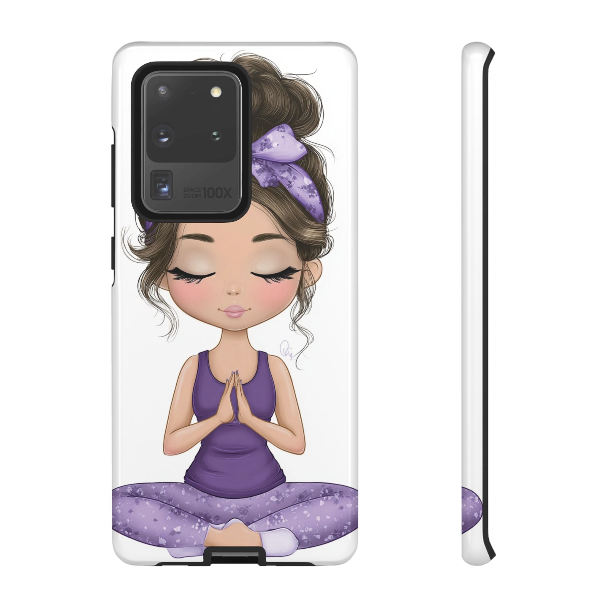 Yoga Phone Case for Mindfulness Gift for Yogis, Meditation Accessory, Zen Vibe