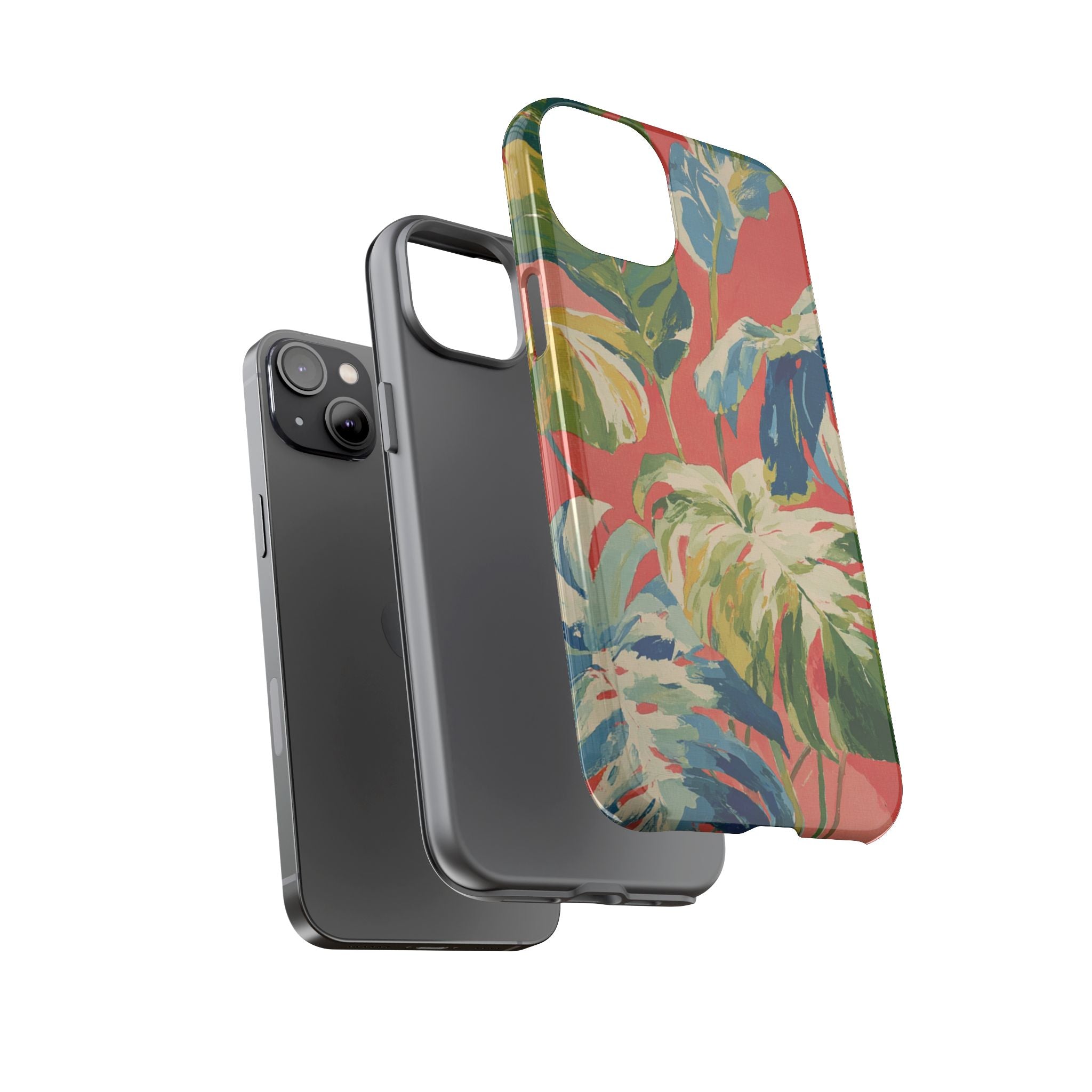 Tropical Phone Case, Floral Tough Case, Vibrant Phone Cover for Summer