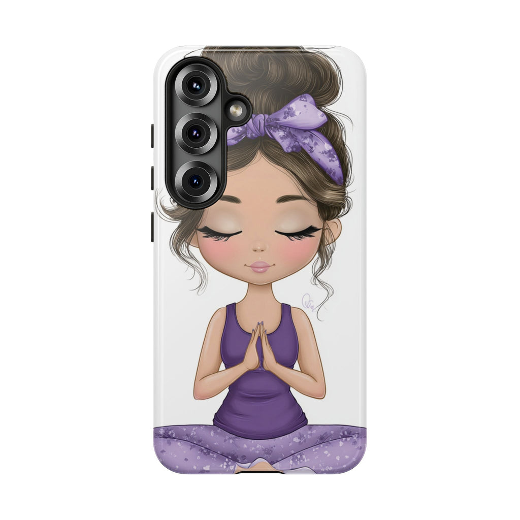 Yoga Phone Case for Mindfulness Gift for Yogis, Meditation Accessory, Zen Vibe