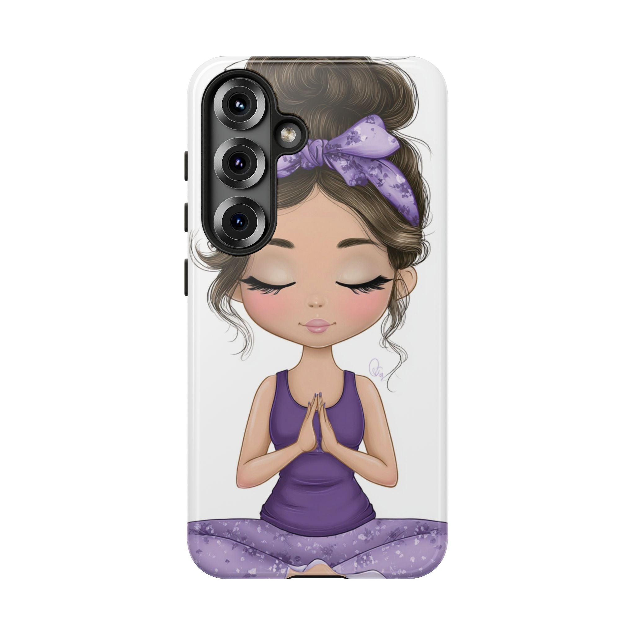 Yoga Phone Case for Mindfulness Gift for Yogis, Meditation Accessory, Zen Vibe