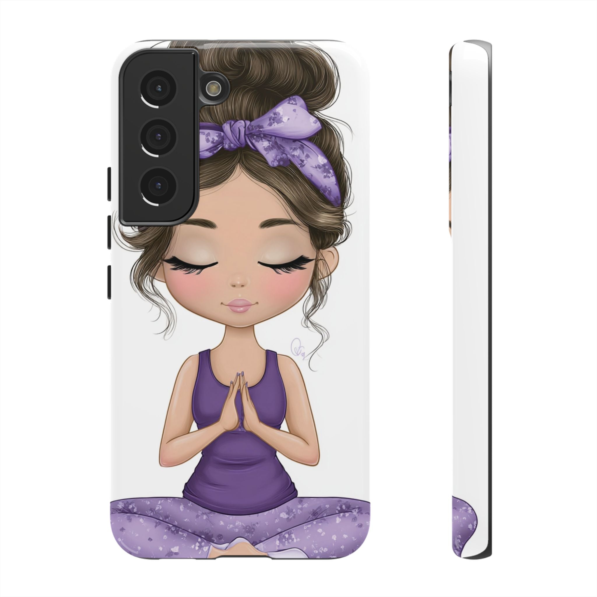 Yoga Phone Case for Mindfulness Gift for Yogis, Meditation Accessory, Zen Vibe