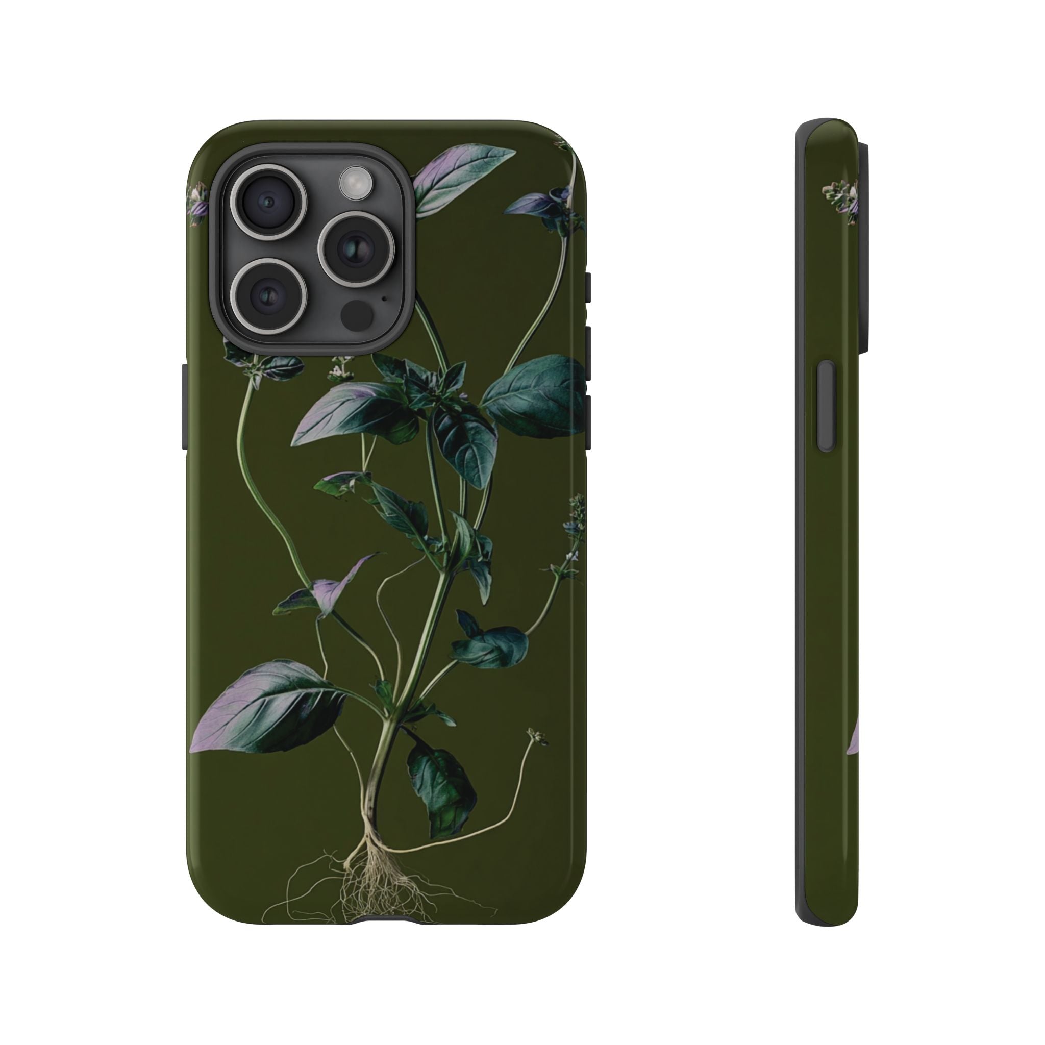 Green Botanical Phone Case, Floral Phone Cover, Nature Lover Gift