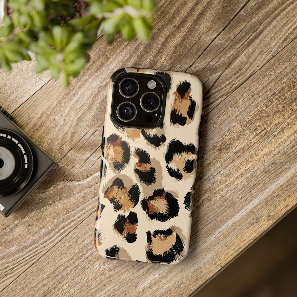 Stylish Leopard Print Phone Case, Animal Print, Tough Case, Gift for Her