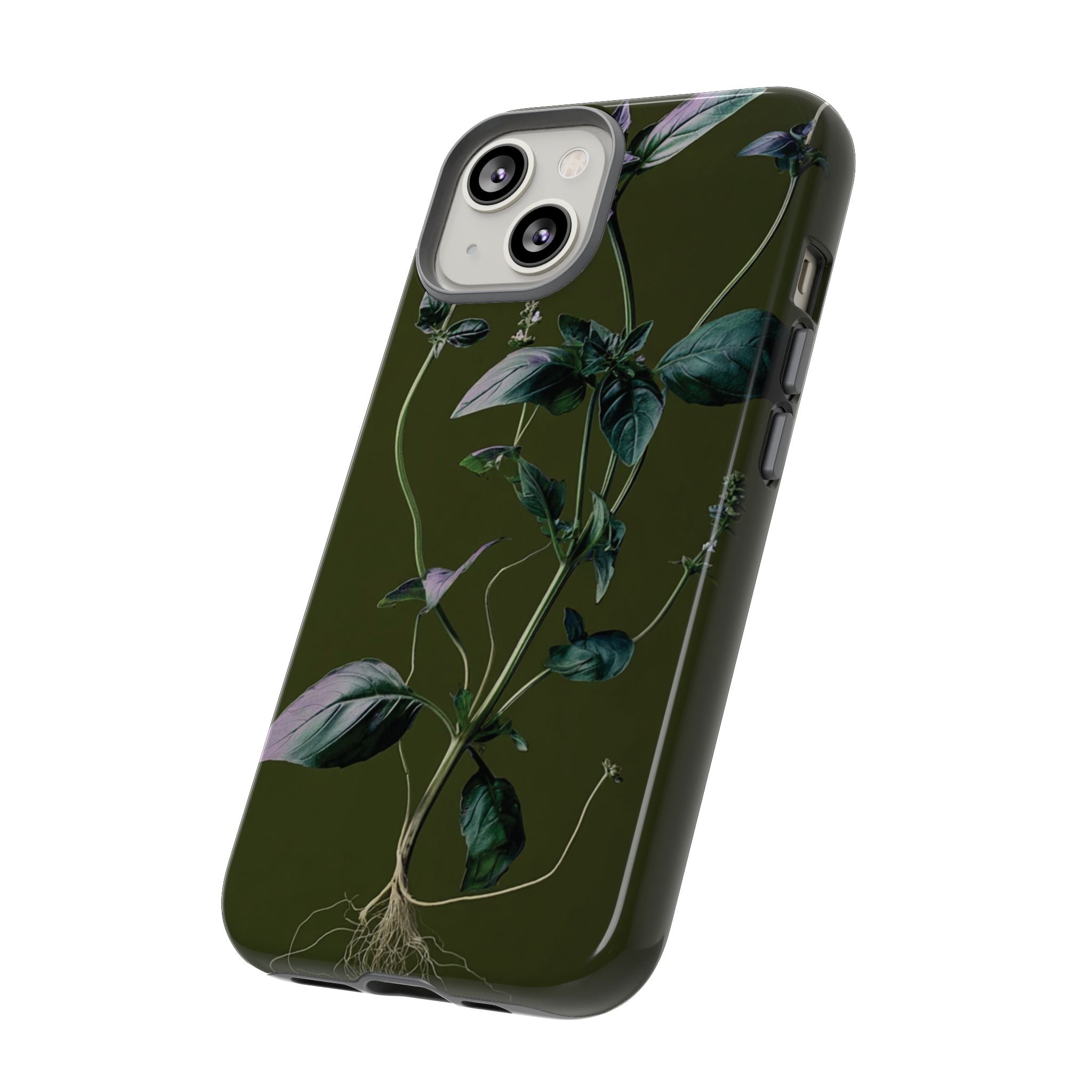 Green Botanical Phone Case, Floral Phone Cover, Nature Lover Gift