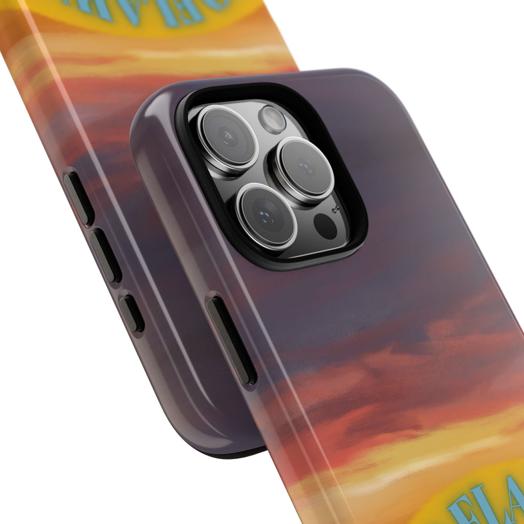 Sunset 'No Flaws' Tough Phone Case — Tropical Beach Protective Cover
