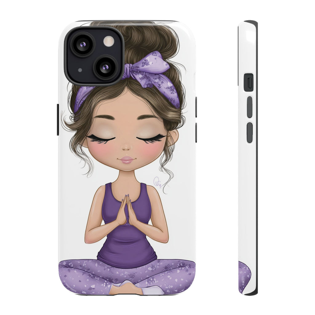Yoga Phone Case for Mindfulness Gift for Yogis, Meditation Accessory, Zen Vibe