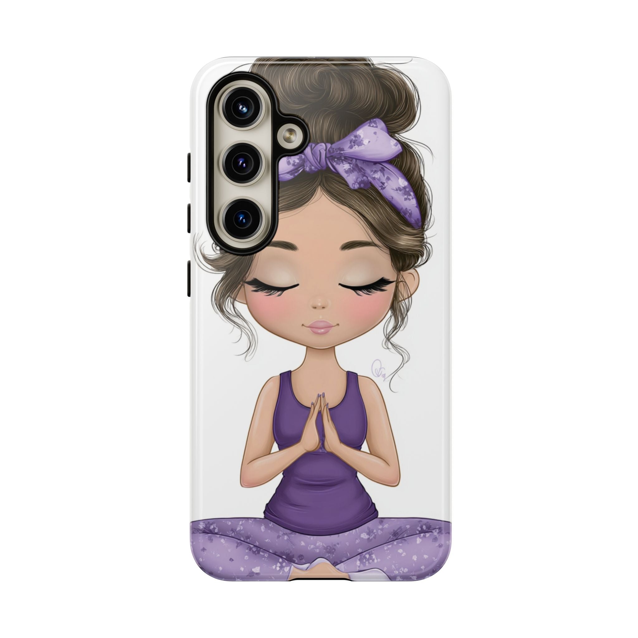 Yoga Phone Case for Mindfulness Gift for Yogis, Meditation Accessory, Zen Vibe
