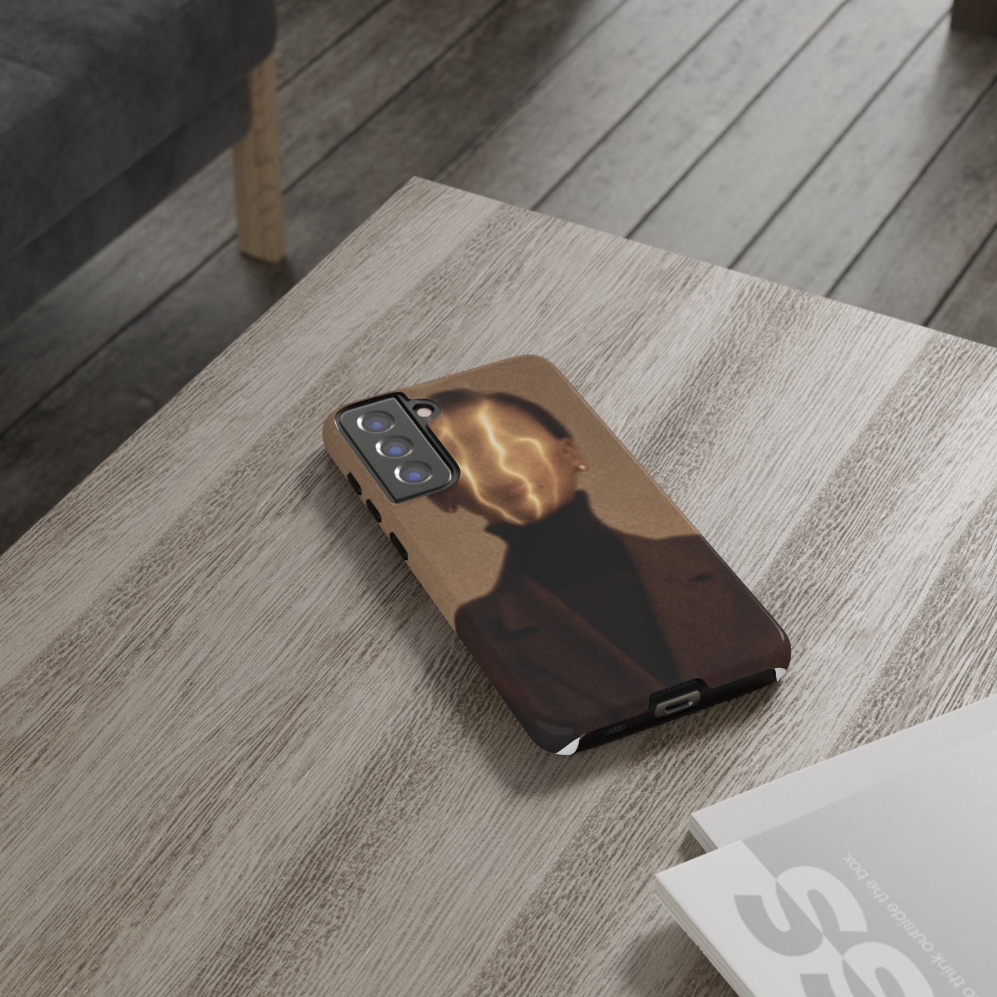 Stylish Phone Case with Artistic Design, Fashion Tech Accessory, Tough Cases