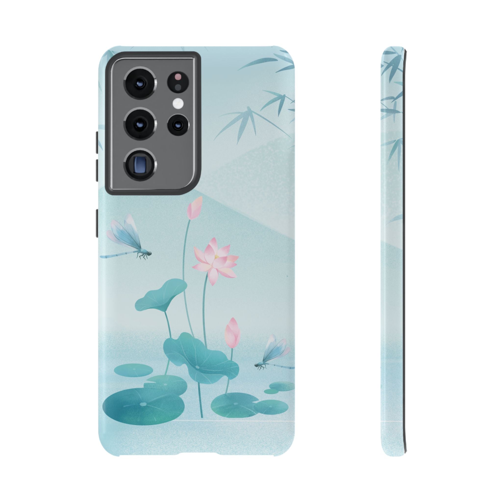 Lotus Pond Phone Case — Serene Floral iPhone Protective Cover