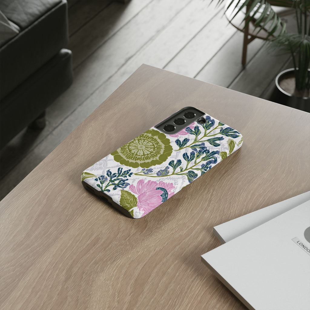 Floral Phone Case, Tough Cases with Elegant Design, Stylish Phone Accessories