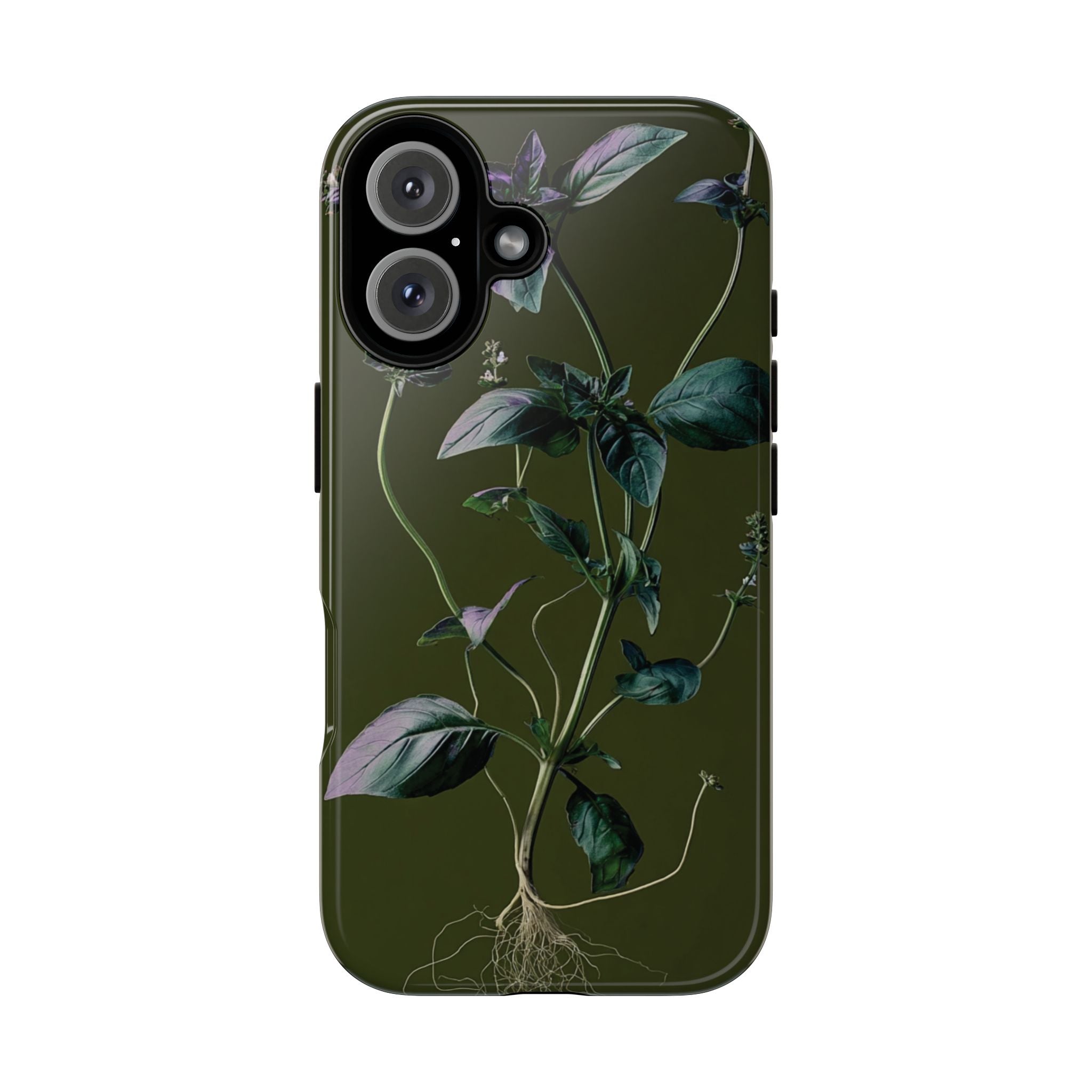 Green Botanical Phone Case, Floral Phone Cover, Nature Lover Gift