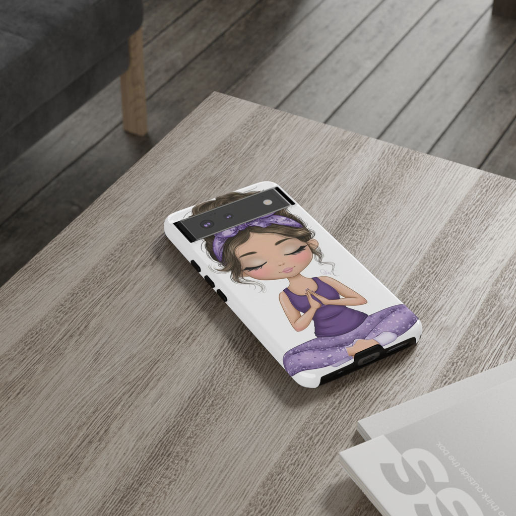 Yoga Phone Case for Mindfulness Gift for Yogis, Meditation Accessory, Zen Vibe
