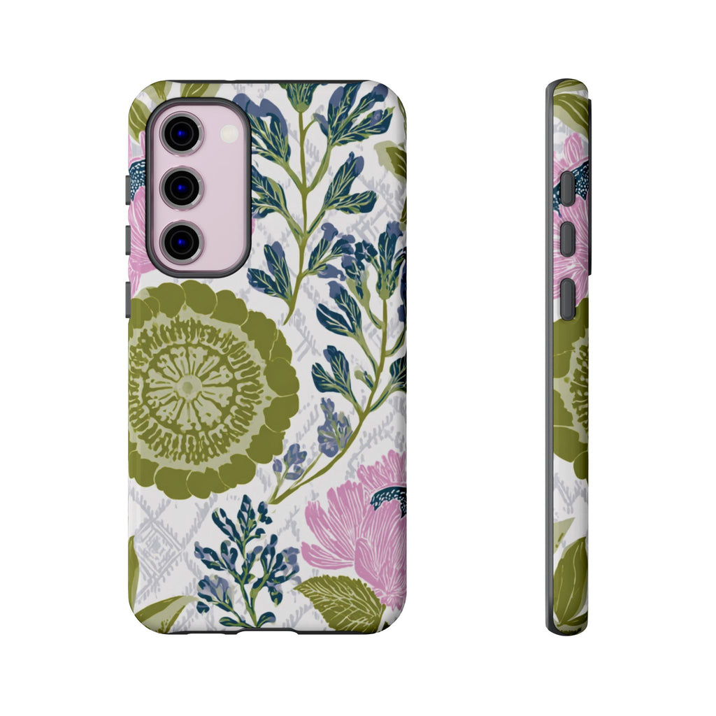 Floral Phone Case, Tough Cases with Elegant Design, Stylish Phone Accessories