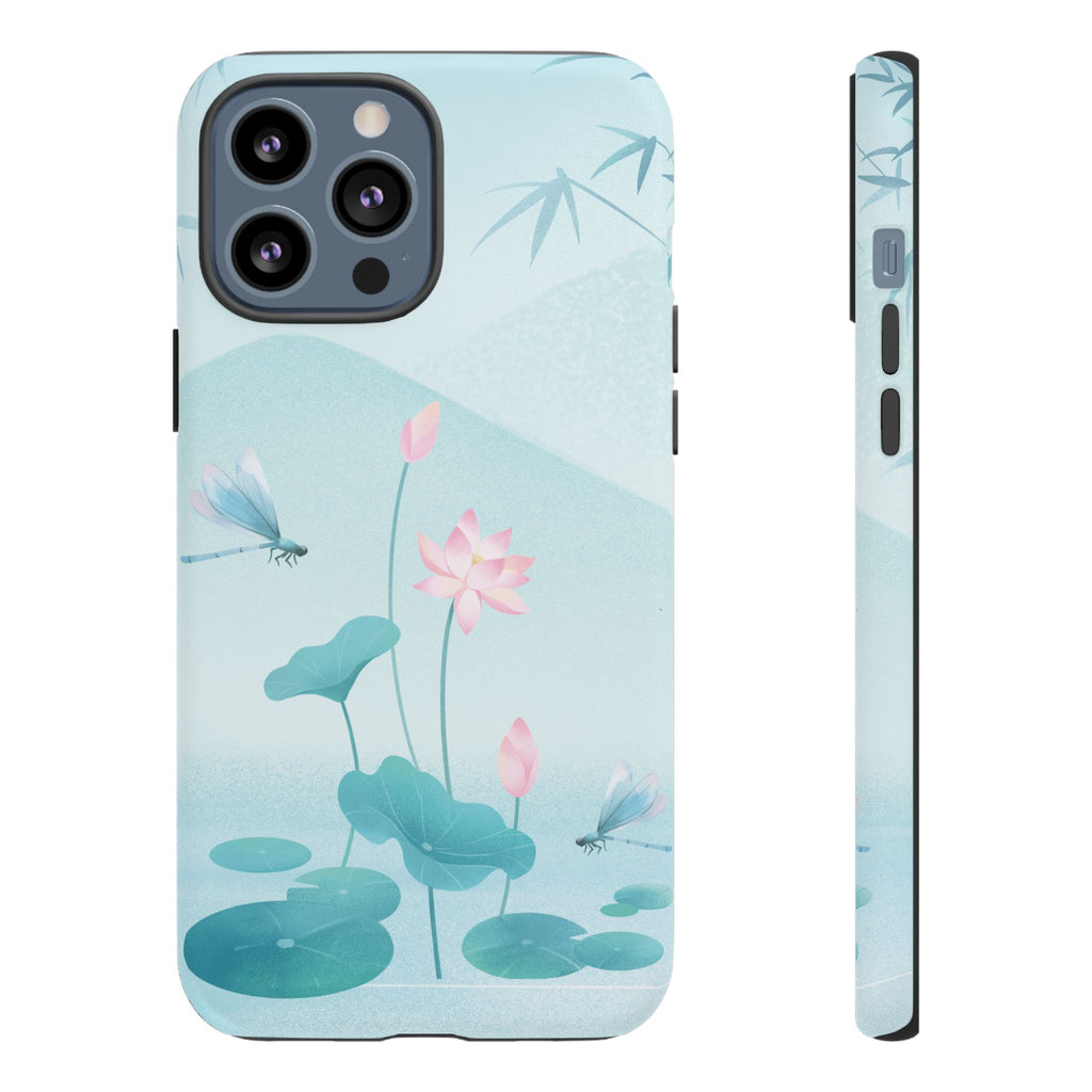 Lotus Pond Phone Case — Serene Floral iPhone Protective Cover