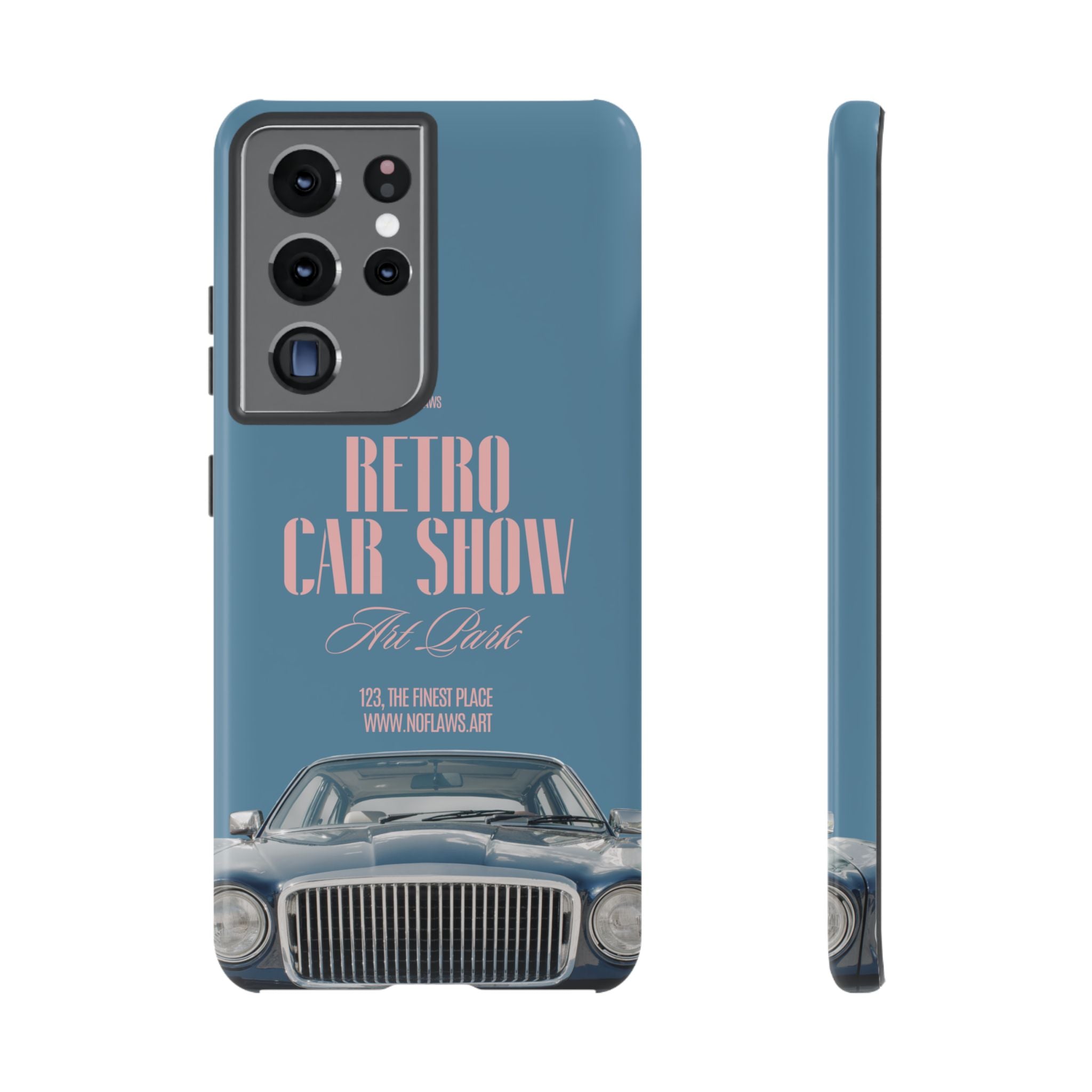 Retro Car Show Phone Case — Vintage Classic Auto Design
