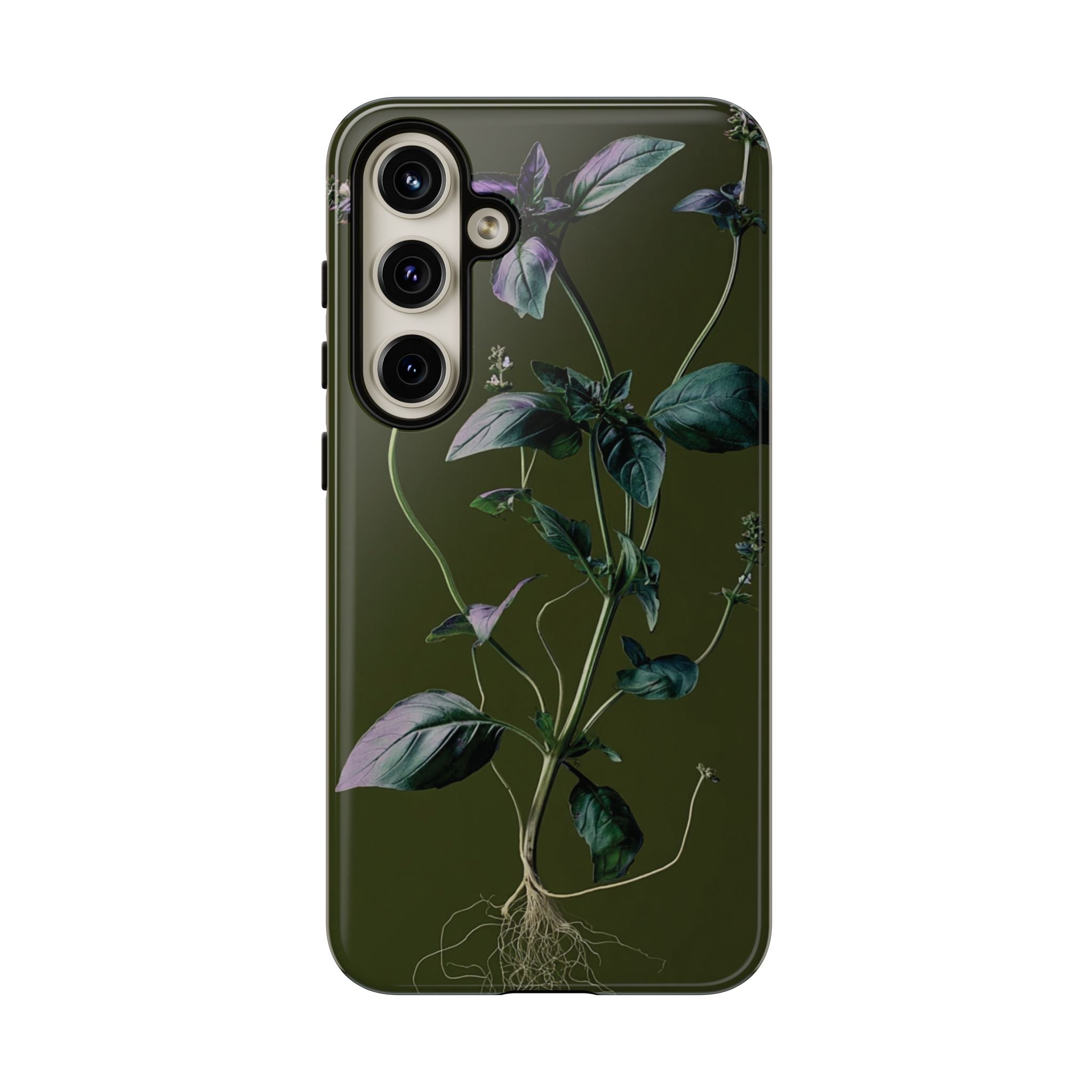 Green Botanical Phone Case, Floral Phone Cover, Nature Lover Gift