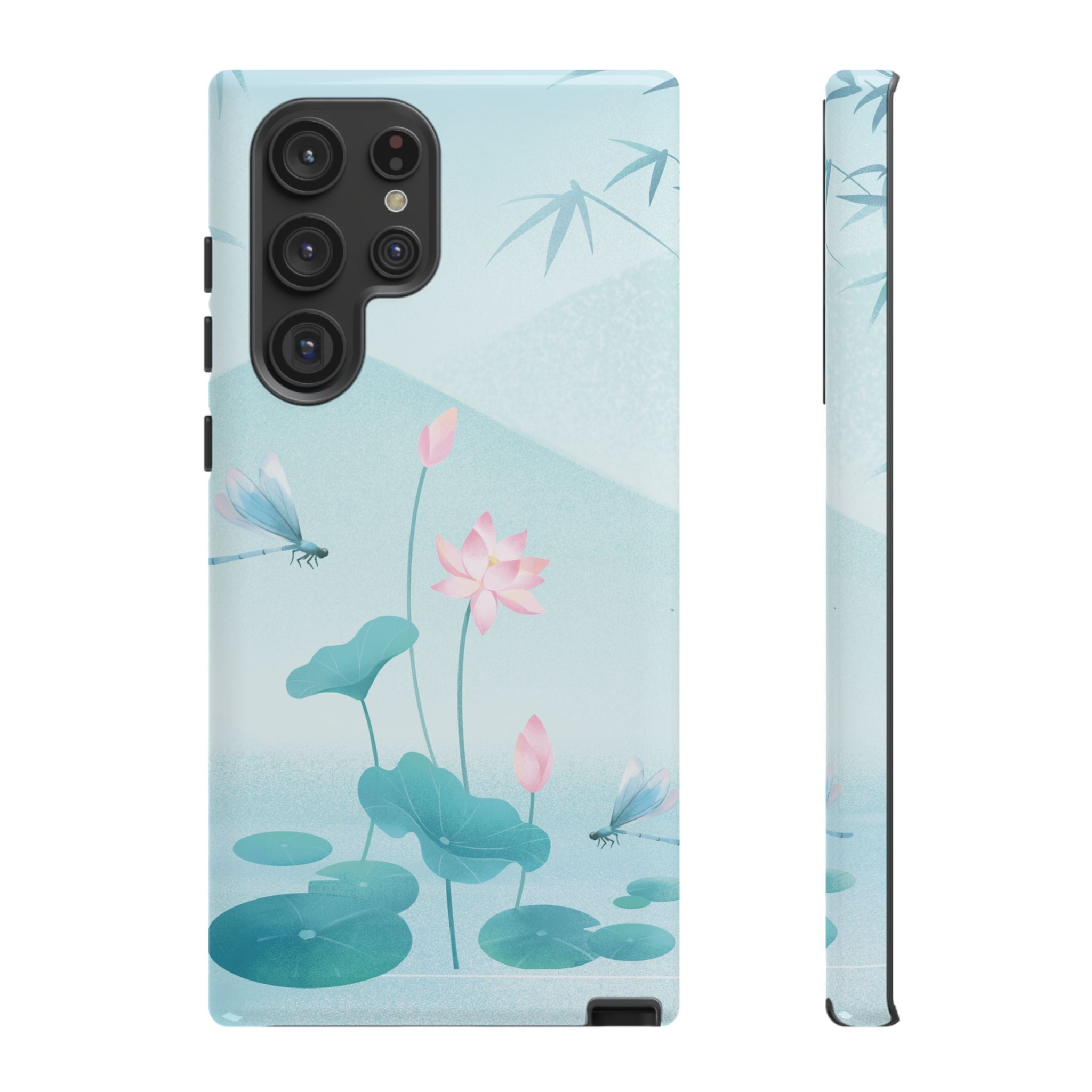 Lotus Pond Phone Case — Serene Floral iPhone Protective Cover