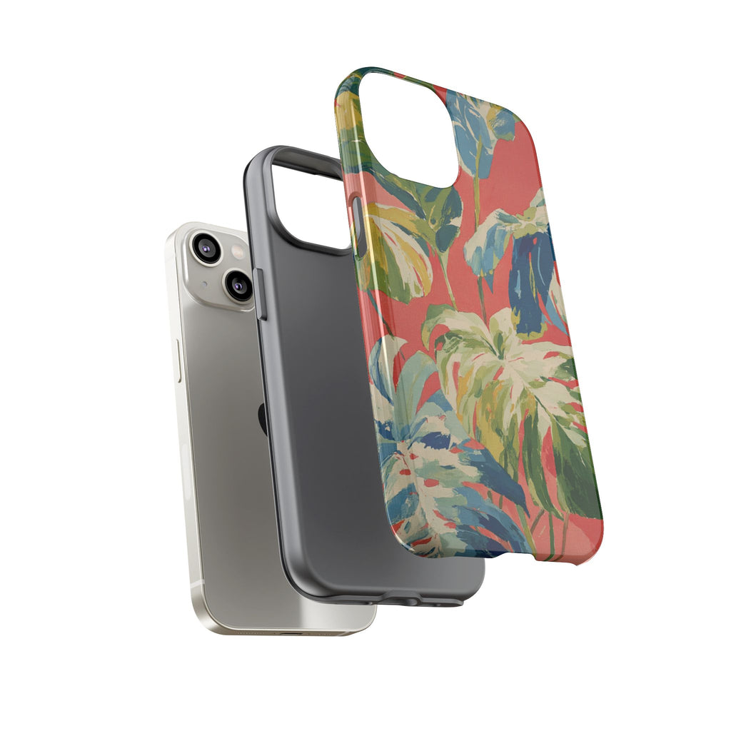 Tropical Phone Case, Floral Tough Case, Vibrant Phone Cover for Summer