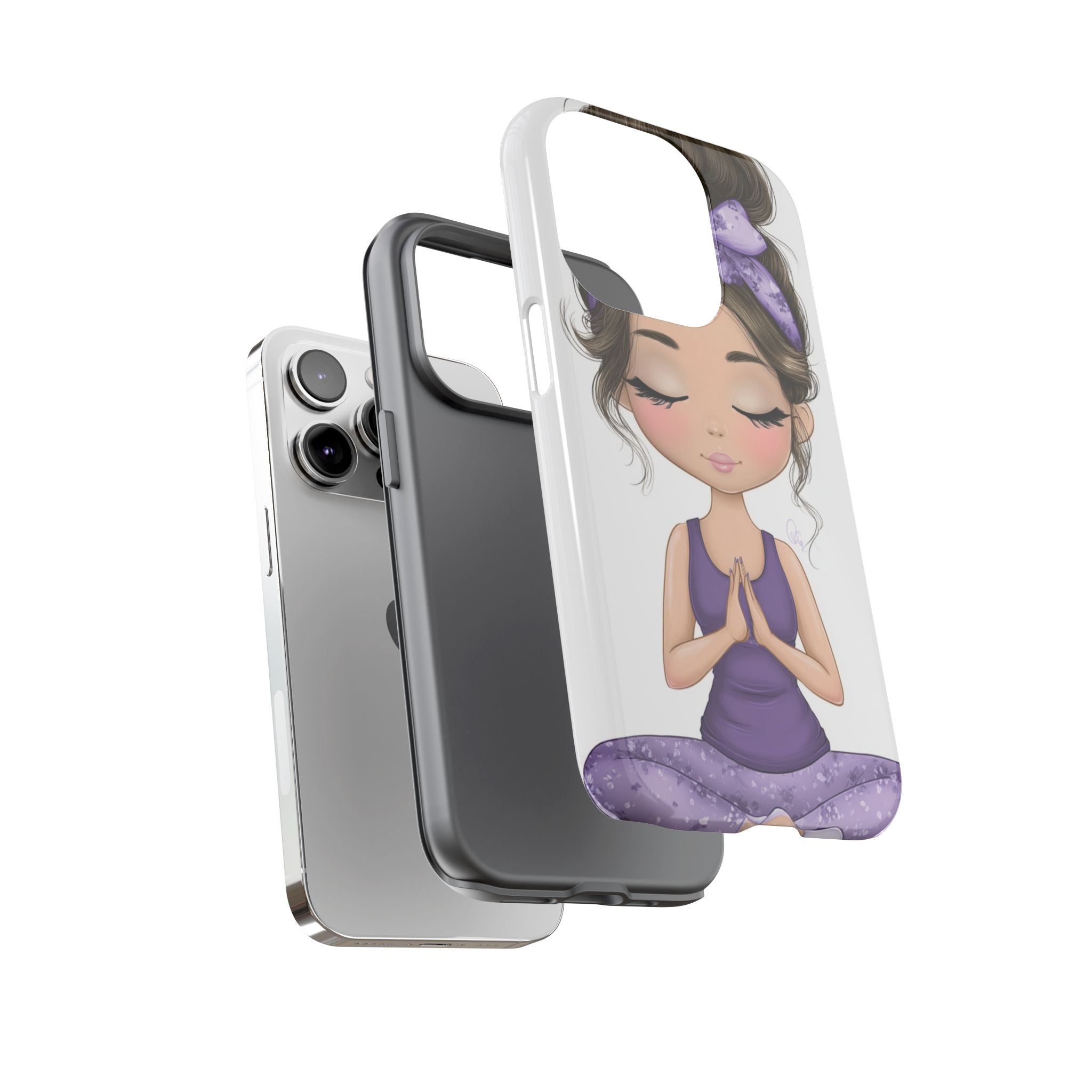 Yoga Phone Case for Mindfulness Gift for Yogis, Meditation Accessory, Zen Vibe